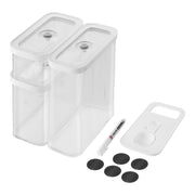 ZWILLING Fresh & Save CUBE Cube Set, M / 5 Piece Transparent-White-Food Storage-DECOROLALA