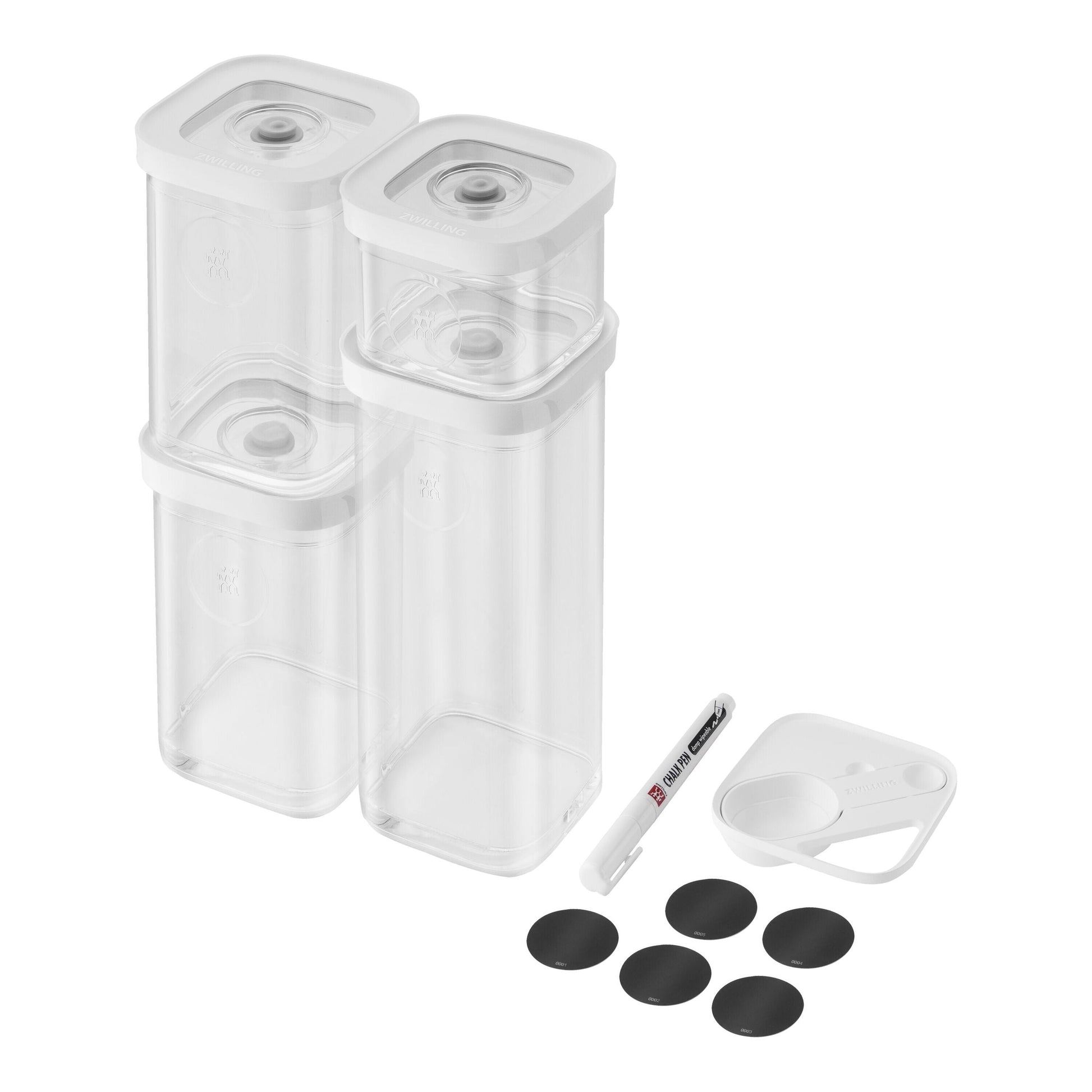 ZWILLING Fresh & Save CUBE Cube Set, S / 6 Piece Transparent-White-Food Storage-DECOROLALA