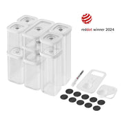 ZWILLING Fresh & Save Cube Set 12-Piece Clear White-Food Storage Container-DECOROLALA