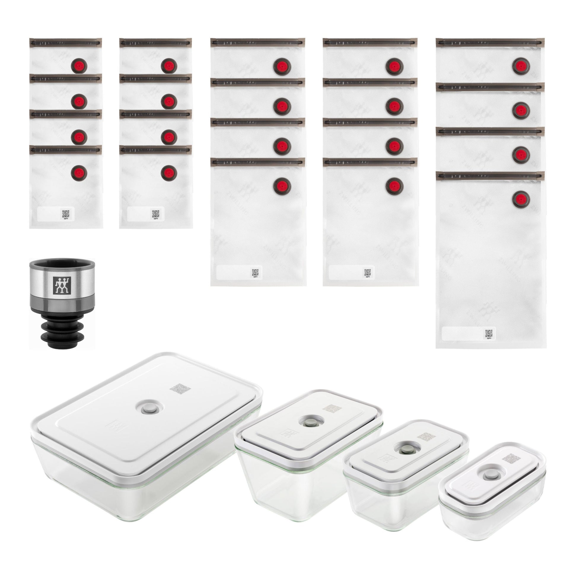ZWILLING Fresh & Save Glass Vacuum Expansion Set, 25 Piece-Food Storage-DECOROLALA