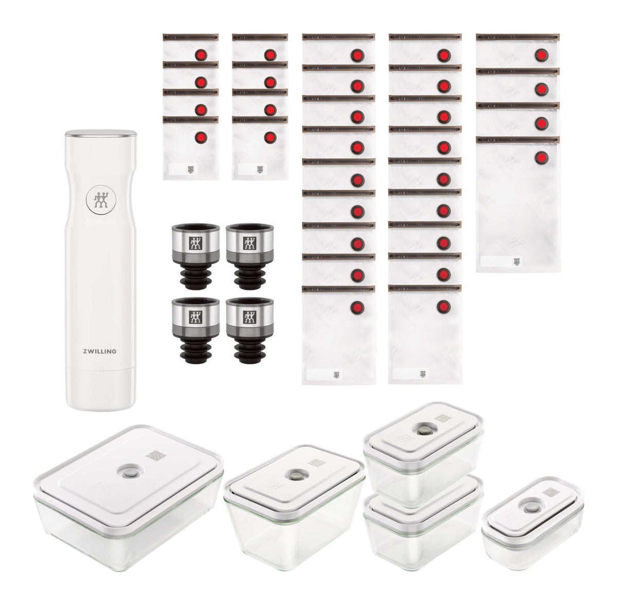 ZWILLING Fresh & Save Glass Vacuum Starter Set 40pc-Canvas Prints-DECOROLALA