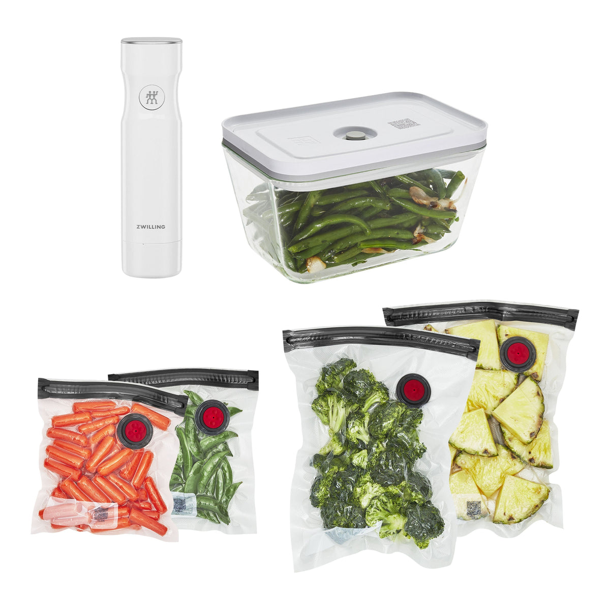 ZWILLING Fresh & Save Glass Vacuum Starter Set, 6 Piece-Canvas Prints-DECOROLALA