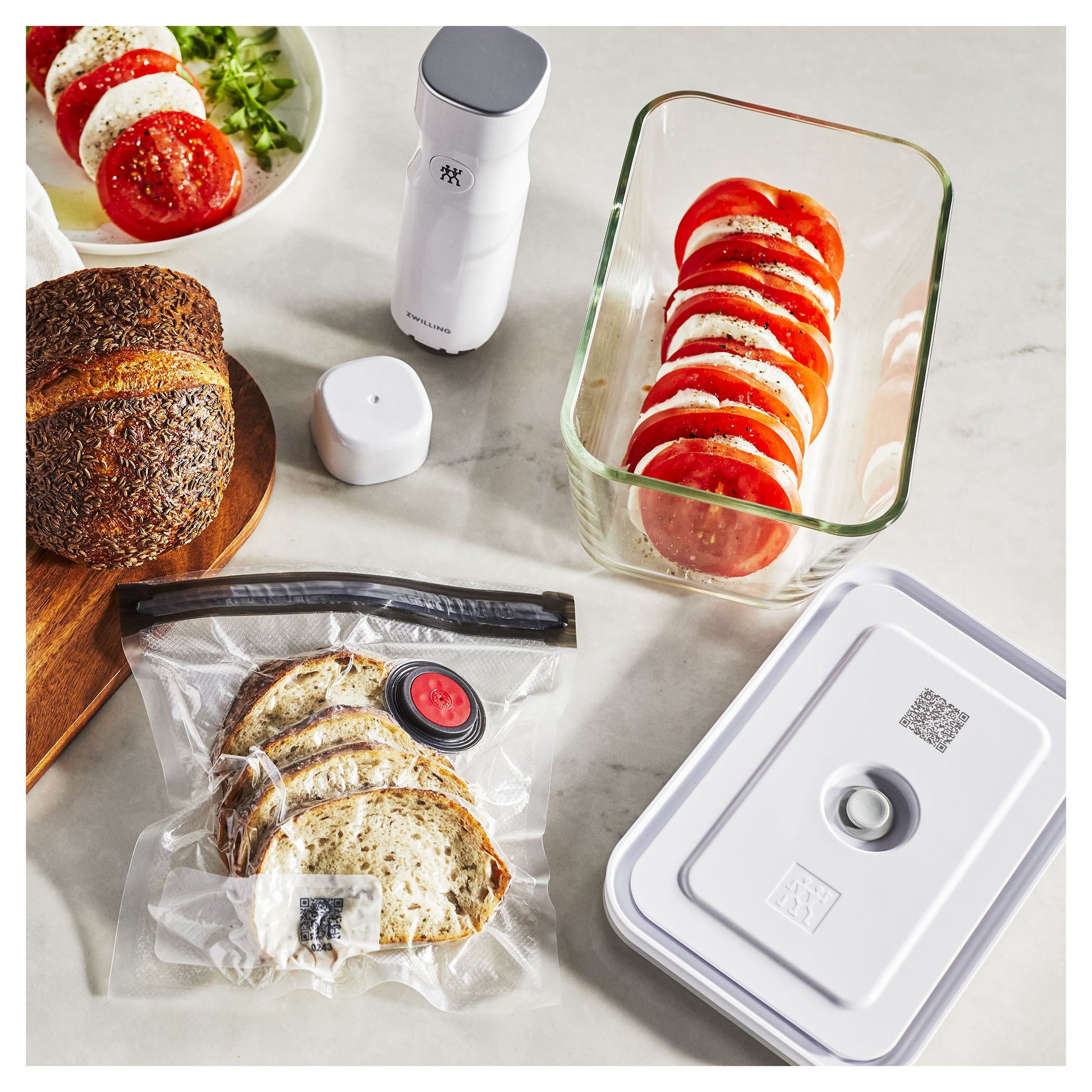 ZWILLING Fresh & Save Glass Vacuum Starter Set-Canvas Print-DECOROLALA