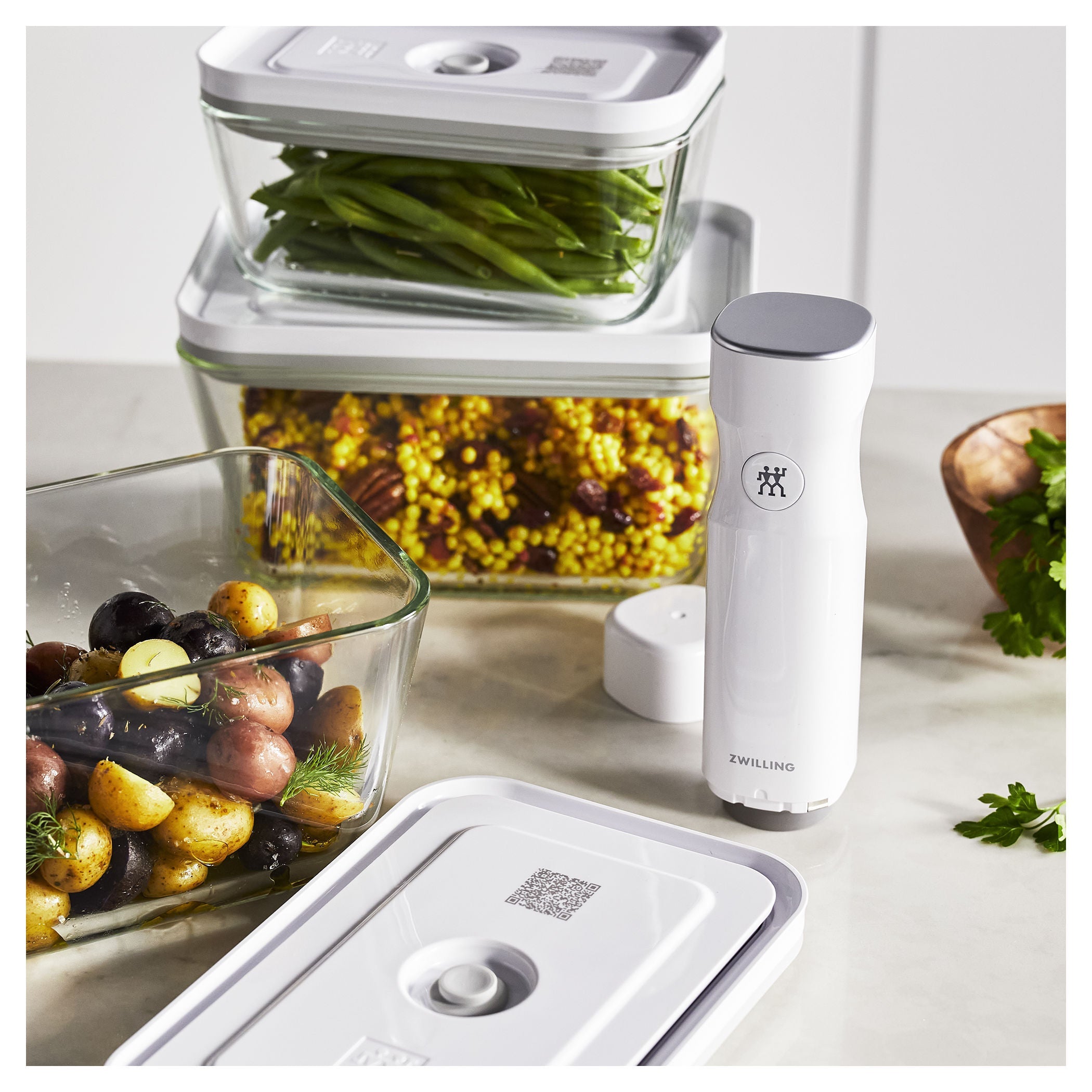 ZWILLING Fresh & Save Glass Vacuum Starter Set-Canvas Print-DECOROLALA