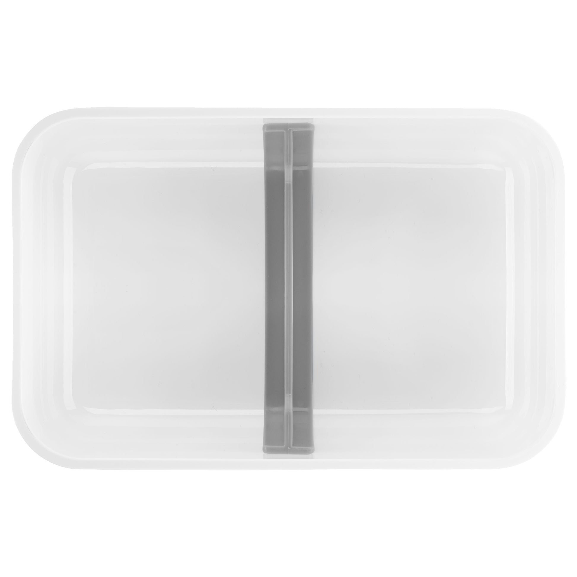 ZWILLING Fresh & Save L Flat Divided Meal Prep Container, Plastic, White-Grey-Food Storage-DECOROLALA