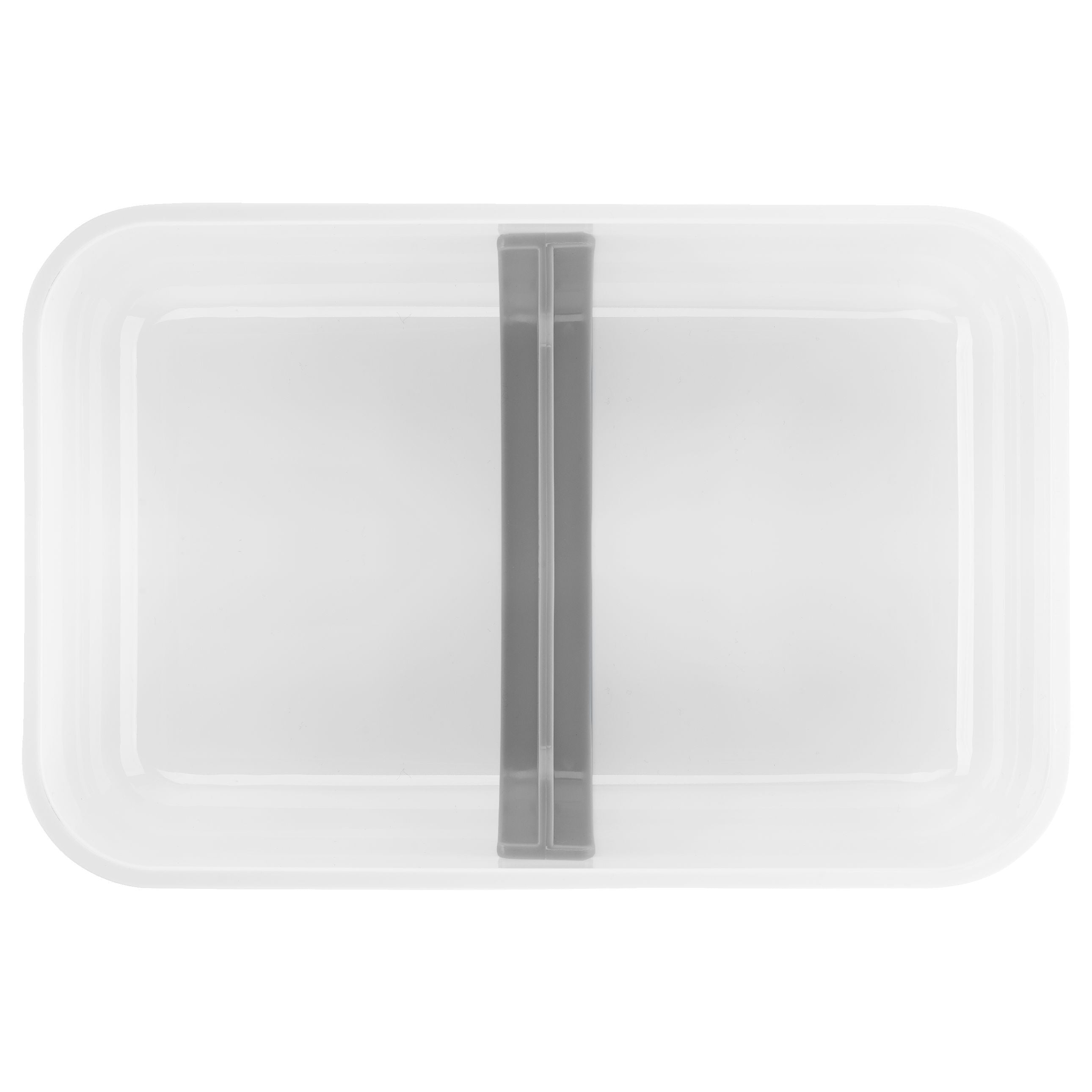 ZWILLING Fresh & Save L Flat Divided Meal Prep Container, Plastic, White-Grey-Food Storage-DECOROLALA