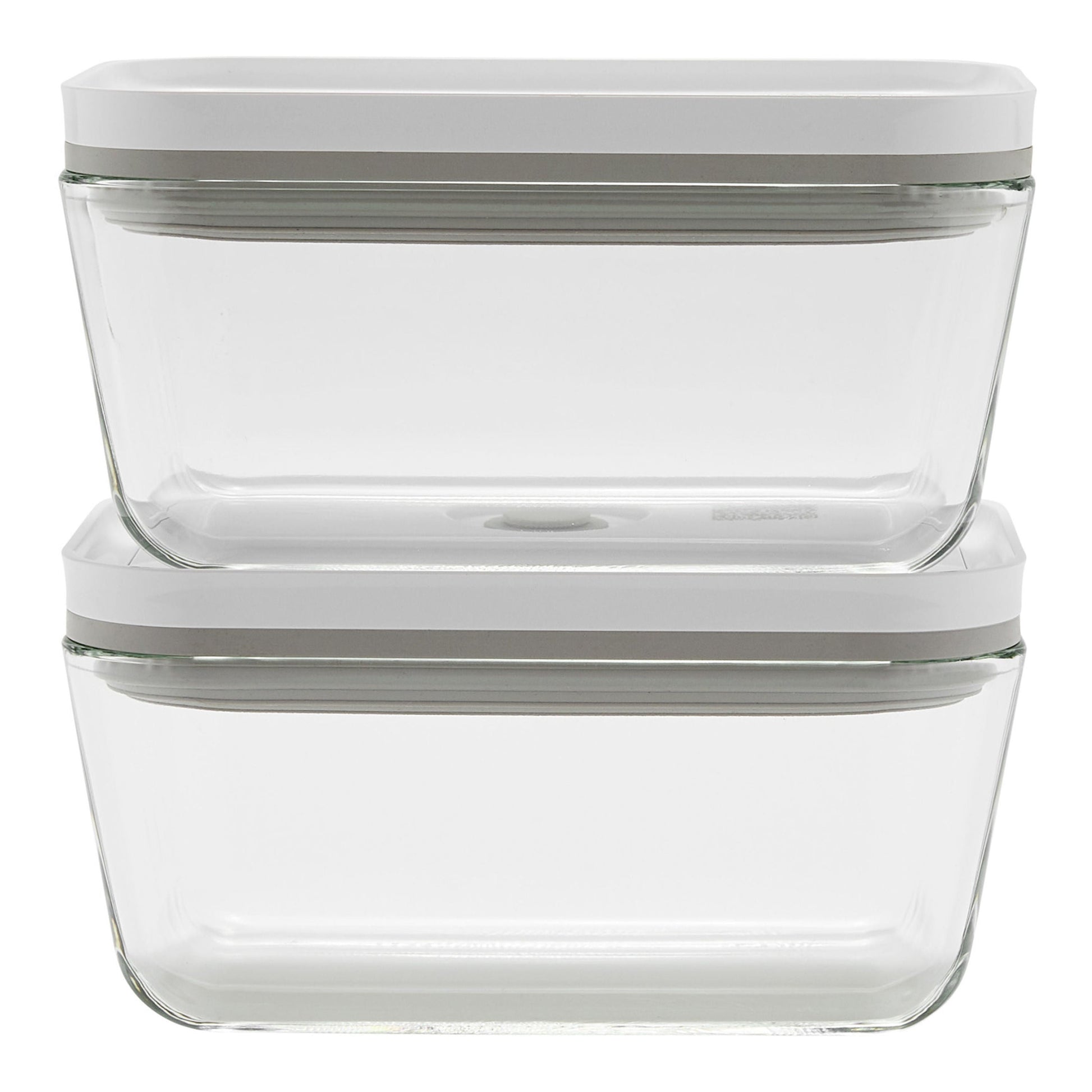 ZWILLING Fresh & Save M / 2 Piece Vacuum Box Set, Glass, Grey-Food Storage-DECOROLALA