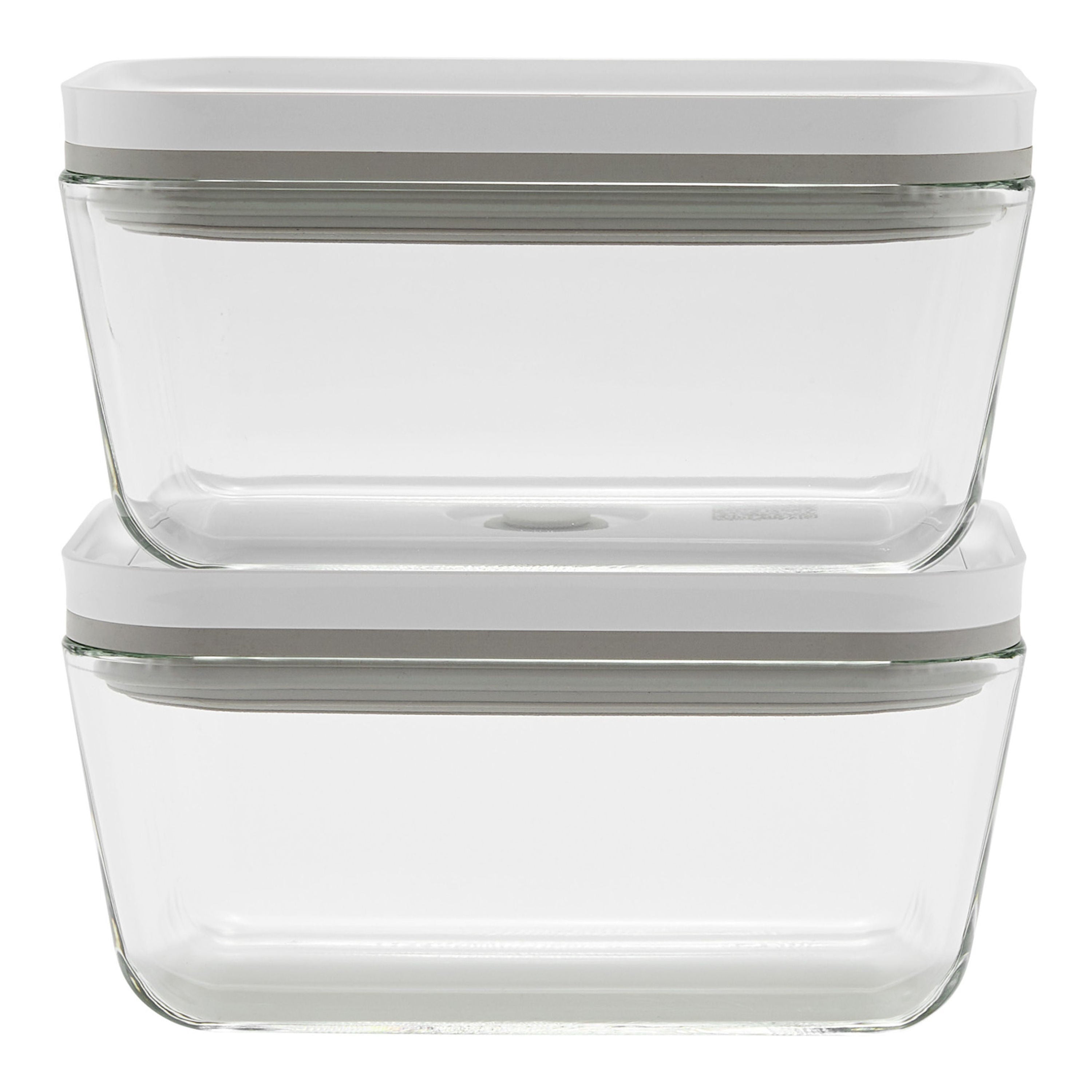 ZWILLING Fresh & Save M / 2 Piece Vacuum Box Set, Glass, Grey-Food Storage-DECOROLALA