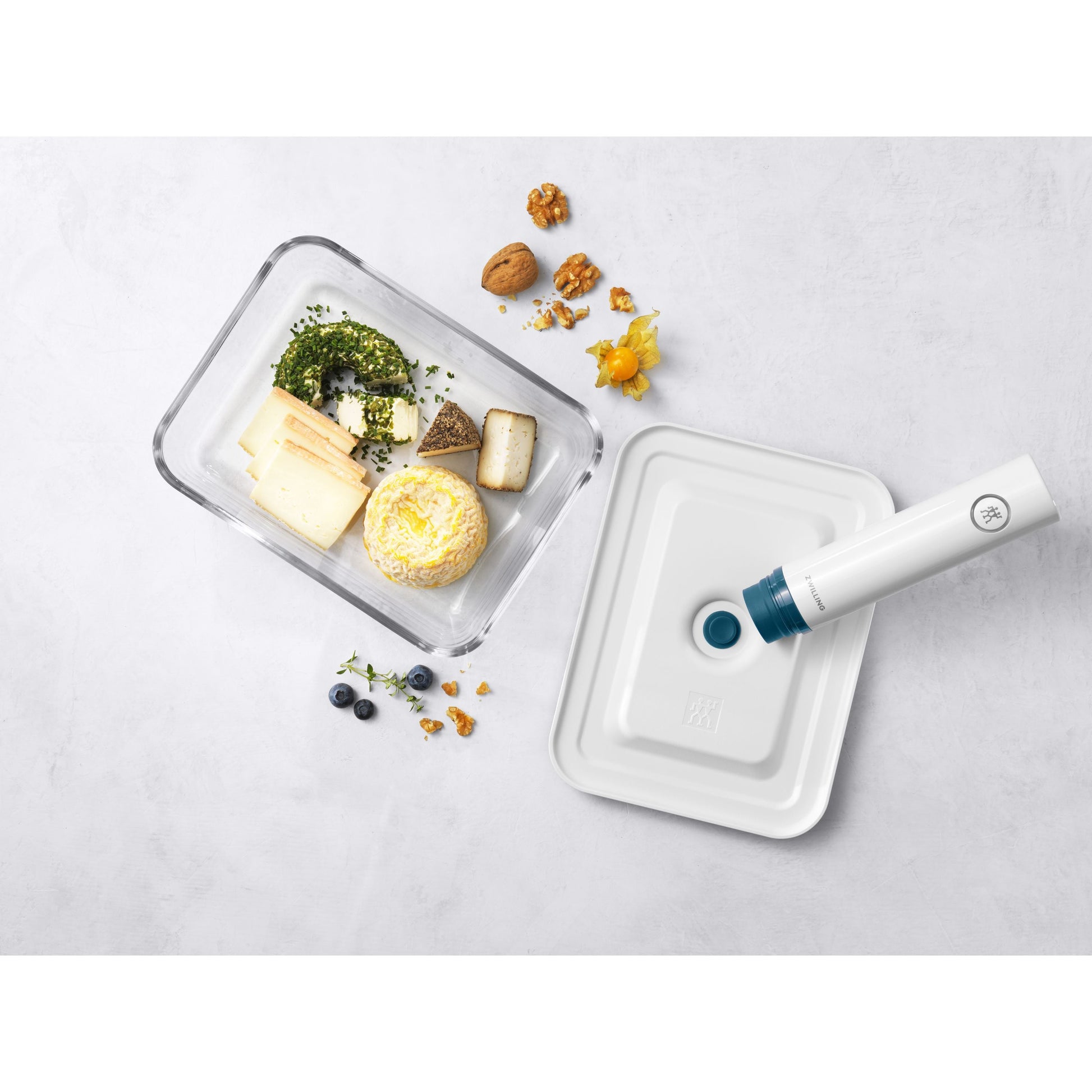 ZWILLING Fresh & Save Vacuum Fridge Box, Glass, La-Mer-Food Storage-DECOROLALA