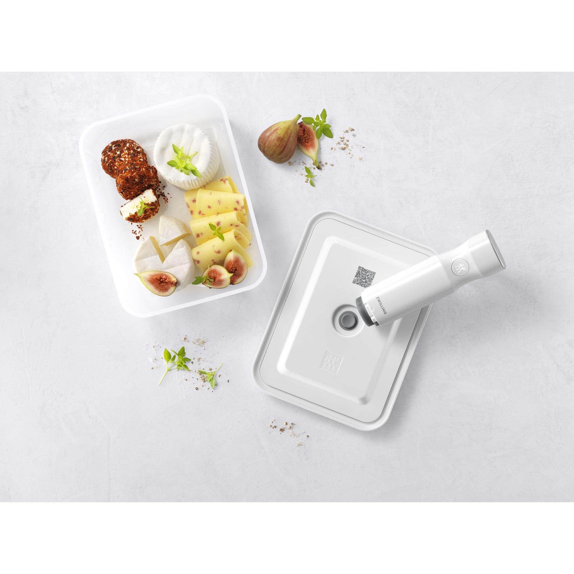 ZWILLING Fresh & Save Vacuum Fridge Box, Plastic, Semitransparent-Grey-Food Storage-DECOROLALA