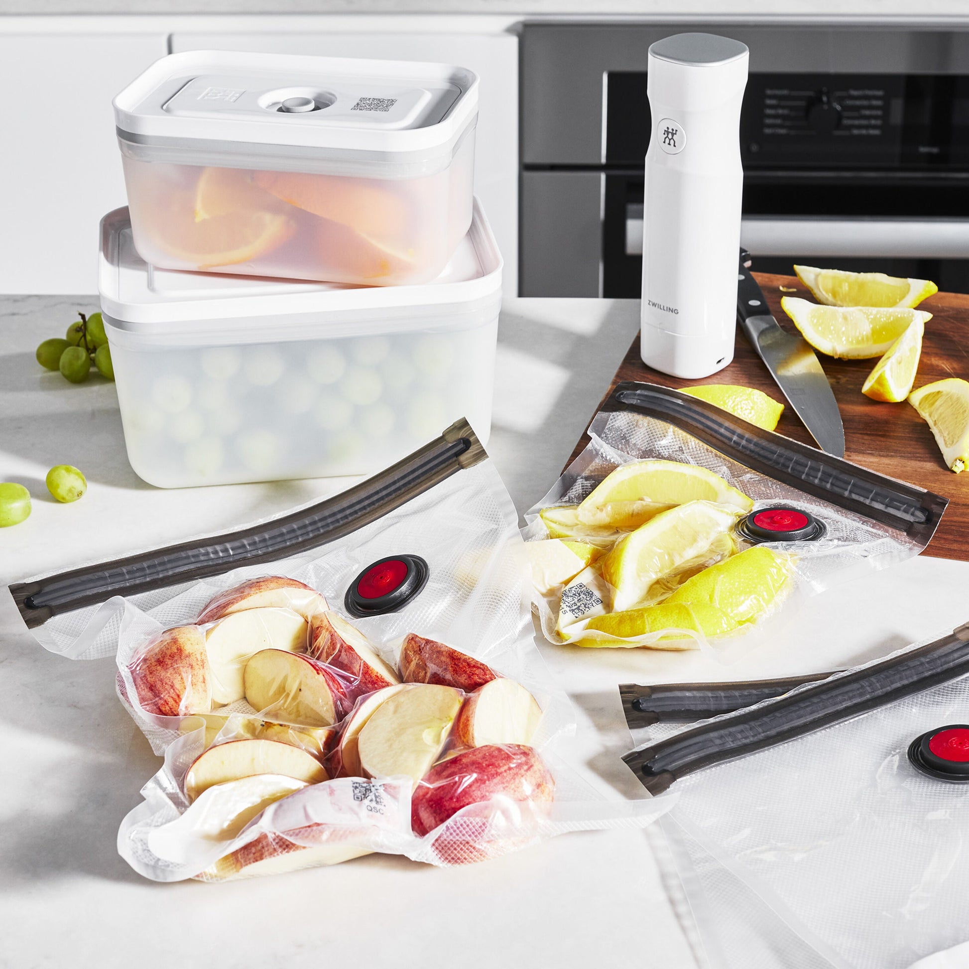ZWILLING Fresh & Save Vacuum Starter Set - M/L Plastic 7pc-Canvas Print-DECOROLALA