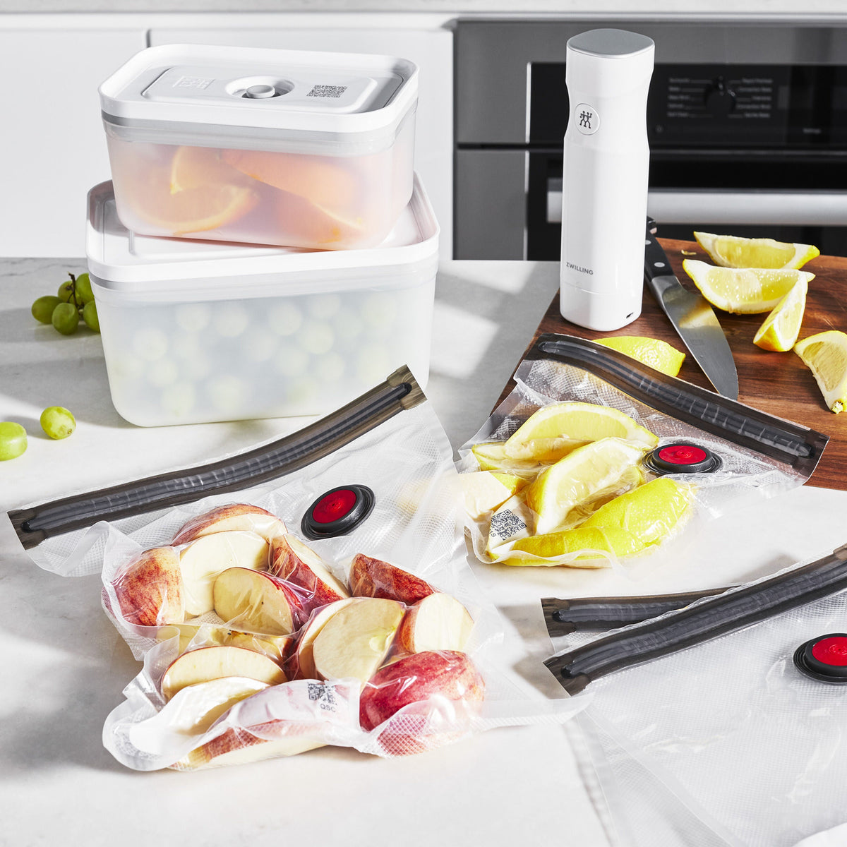 ZWILLING Fresh & Save Vacuum Starter Set - M/L Plastic 7pc-Canvas Prints-DECOROLALA