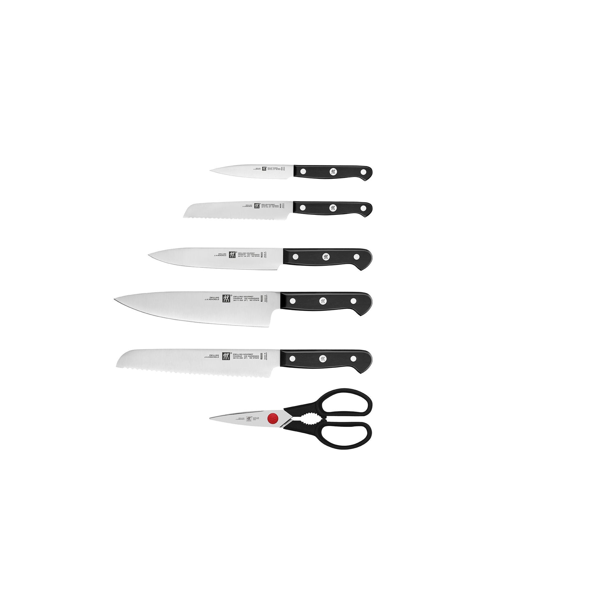 ZWILLING Gourmet 7 Piece Self-Sharpening Block Set, Brown-Knife Block-DECOROLALA