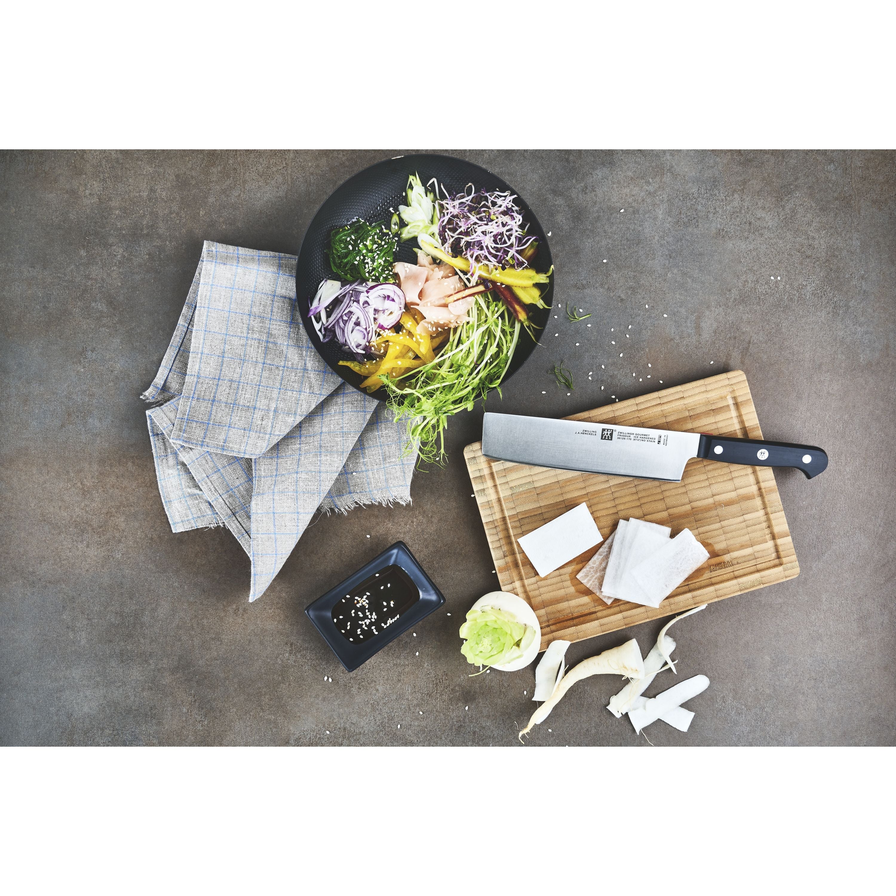 ZWILLING Gourmet Nakiri 6.5" German Steel-Nakiri Knife-DECOROLALA
