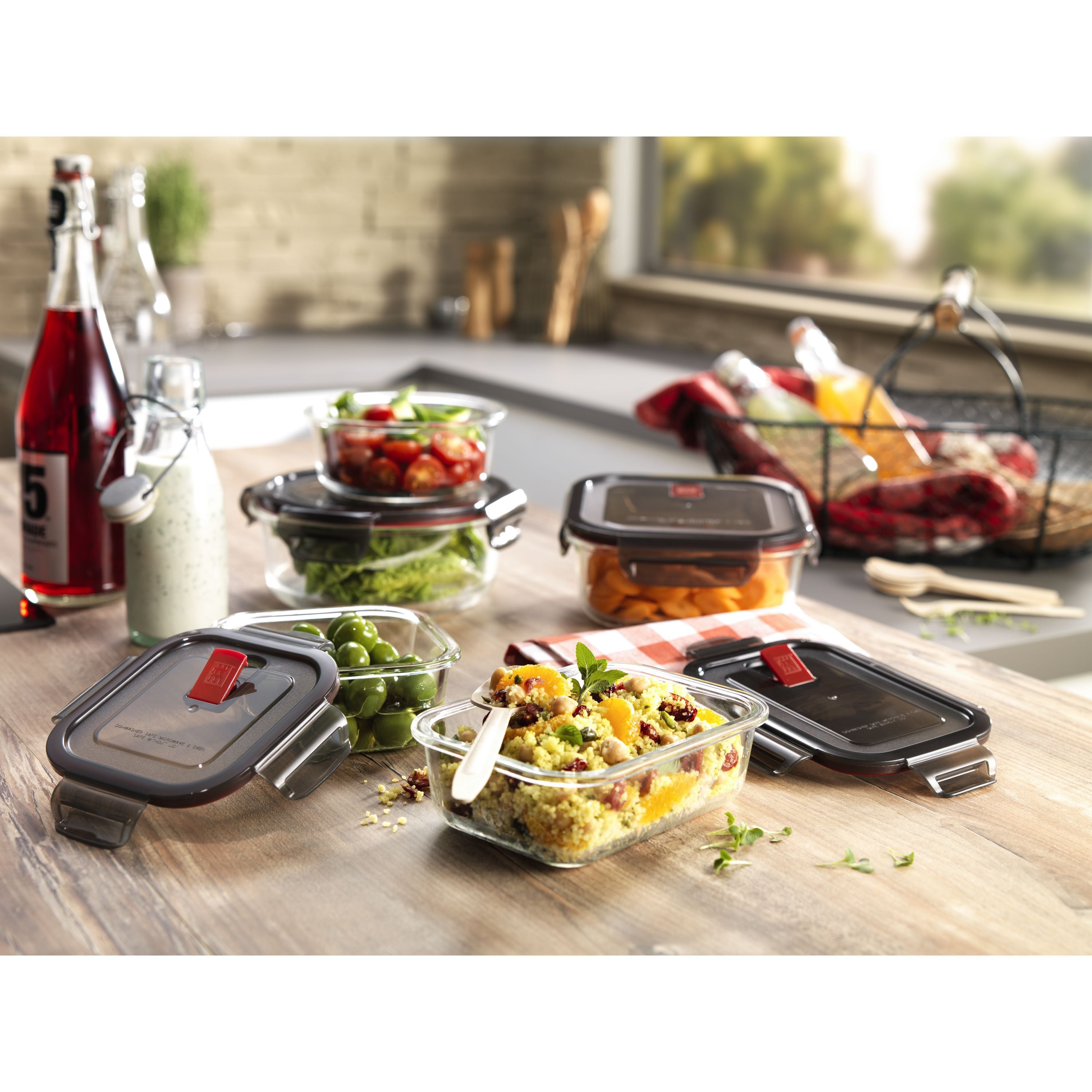 ZWILLING Gusto 1.1 L Borosilicate Glass Square Storage Jar-Pet Accessory-DECOROLALA