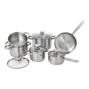 ZWILLING Joy Cookware Set, 10 Piece 18/10 Stainless Steel-Cookware Set-DECOROLALA