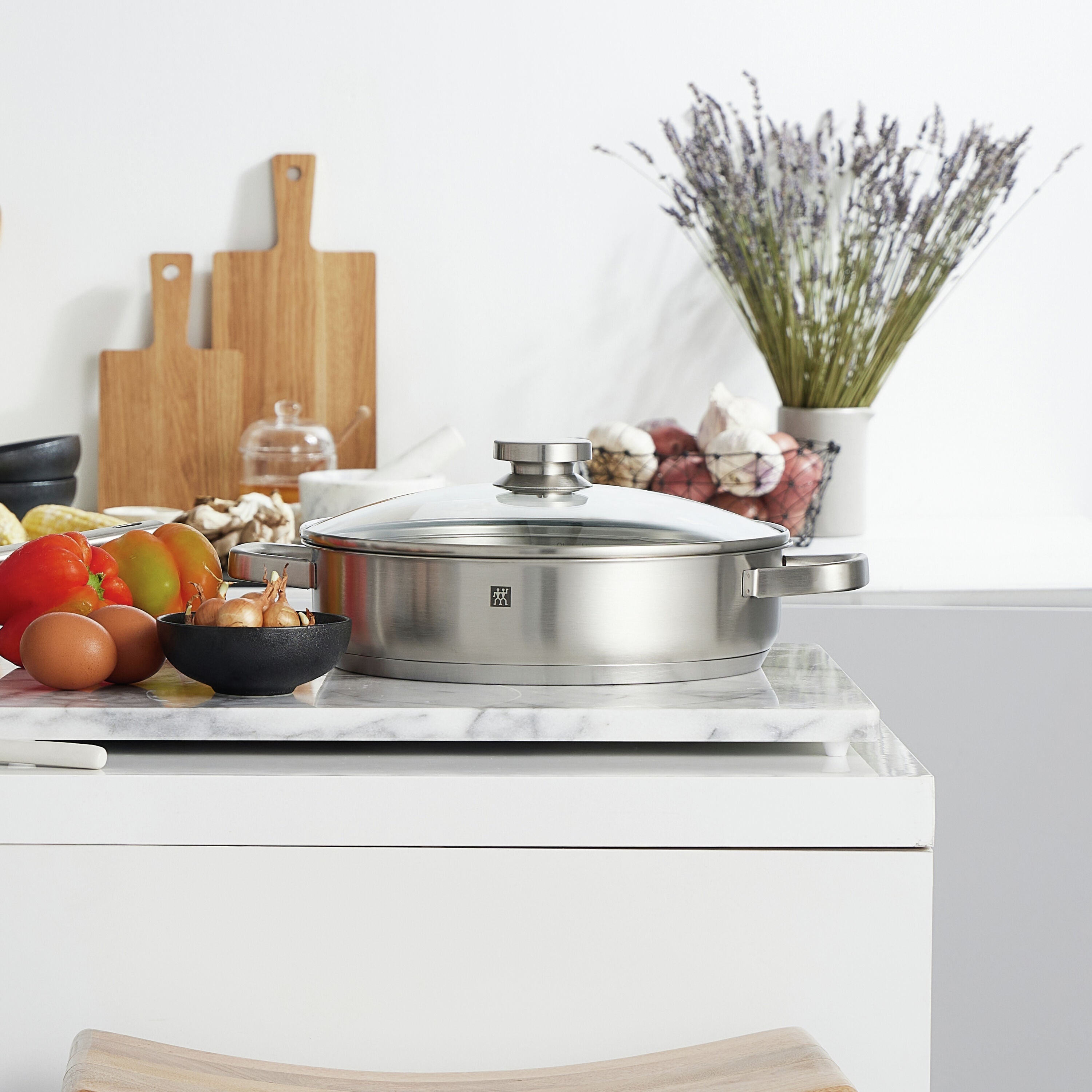 ZWILLING Joy Double Handled Saute Pan With Lid, 4.25 L, 18/10 Stainless Steel-Saucepan-DECOROLALA