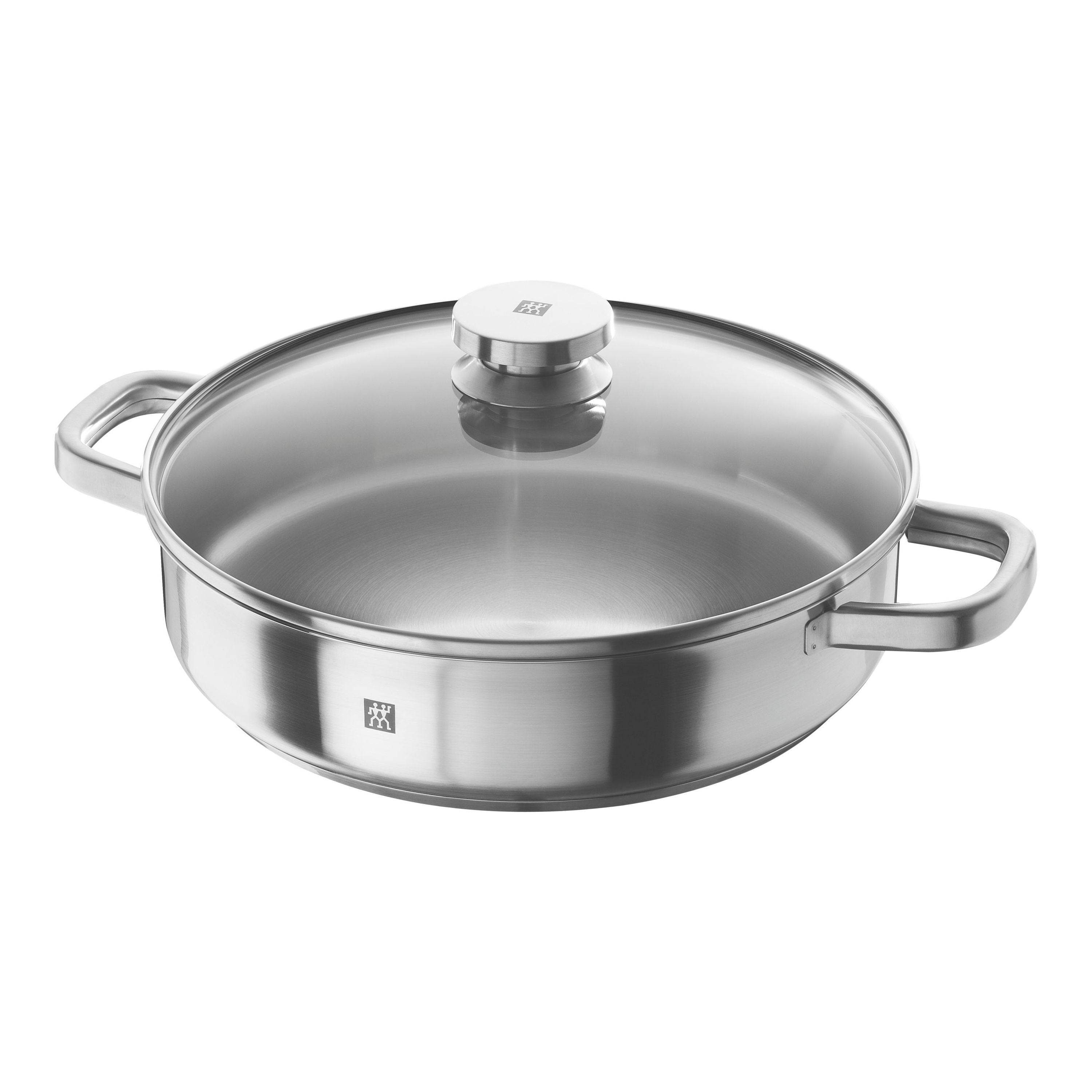 ZWILLING Joy Double Handled Saute Pan With Lid, 4.25 L, 18/10 Stainless Steel-Saucepan-DECOROLALA
