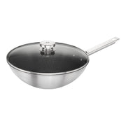 ZWILLING Joy Plus 30cm Wok - 18/10 Stainless Steel-DECOROLALA