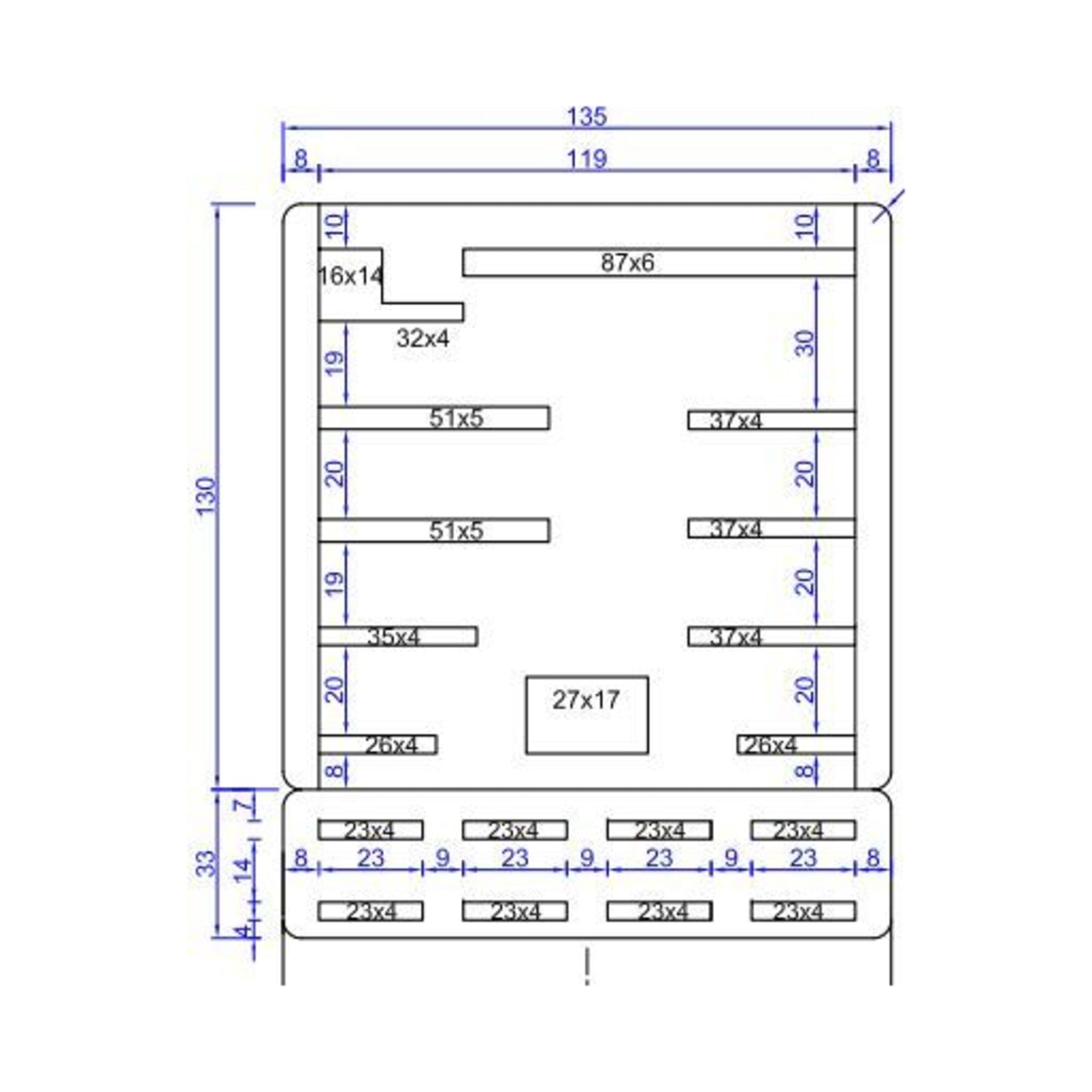 ZWILLING Knife Block Empty, Grey-Knife Block-DECOROLALA