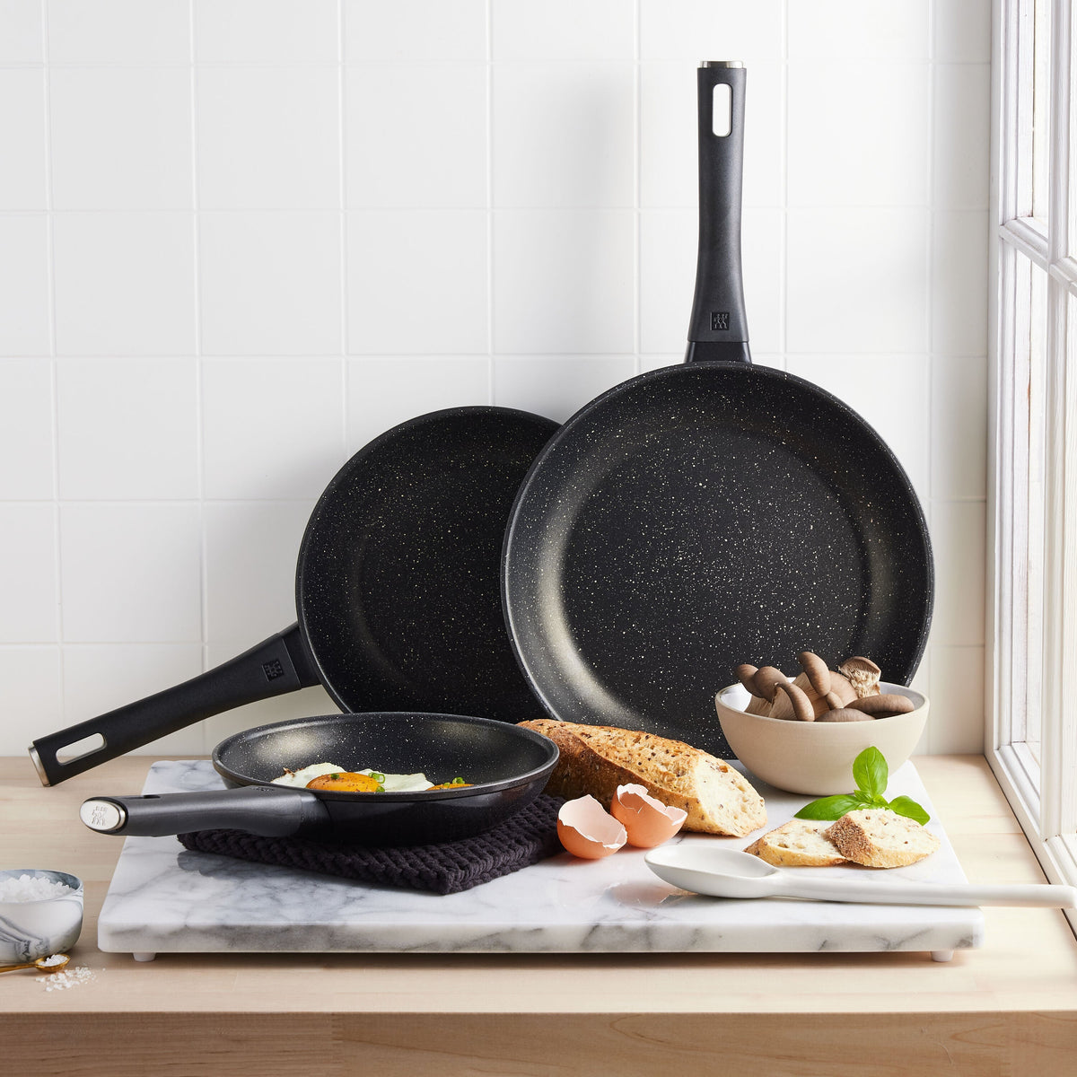 ZWILLING Marquina 3-Piece Aluminum Fry Pan Set-Frying Pans-DECOROLALA