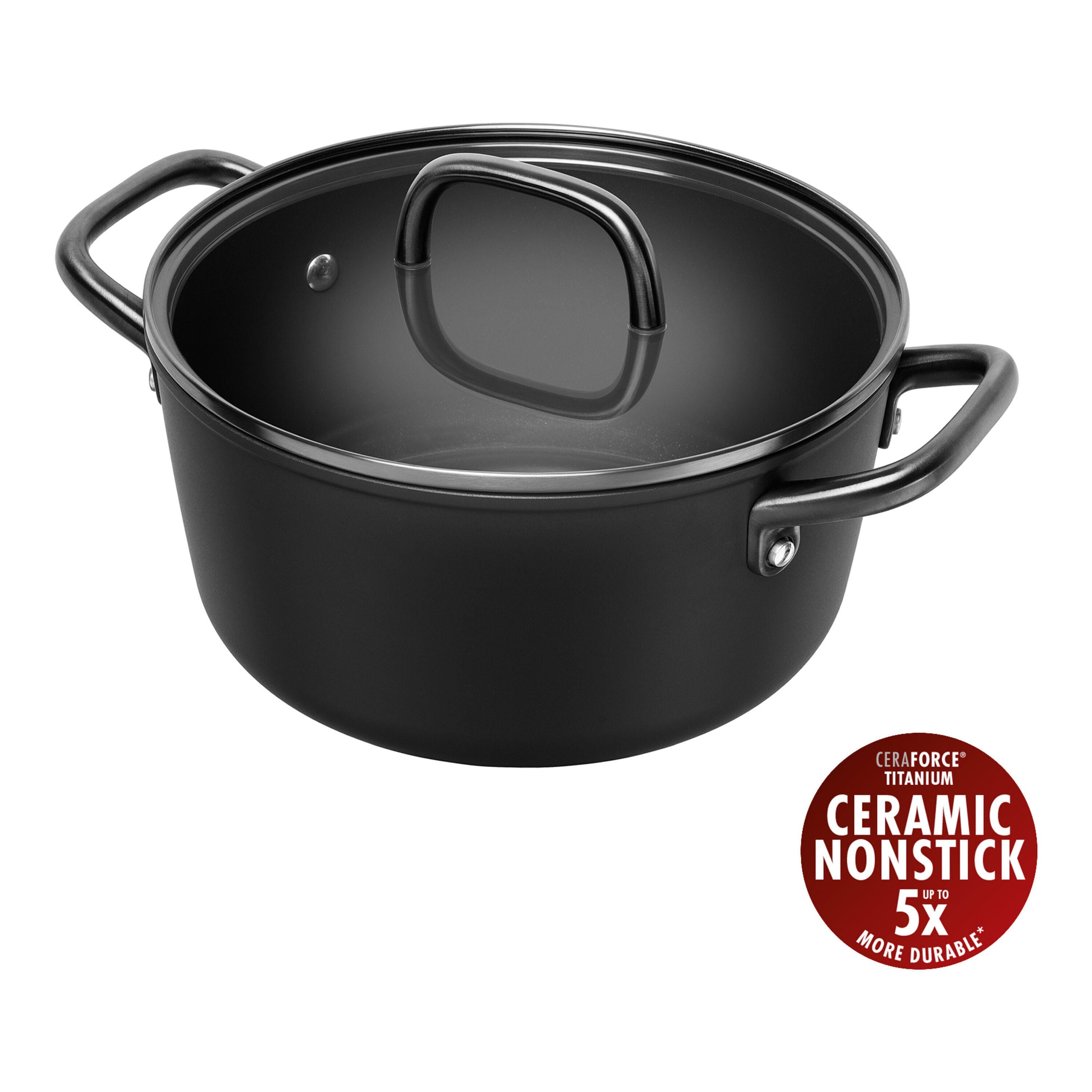 ZWILLING Milano 24cm Stock Pot - Black Nonstick-DECOROLALA