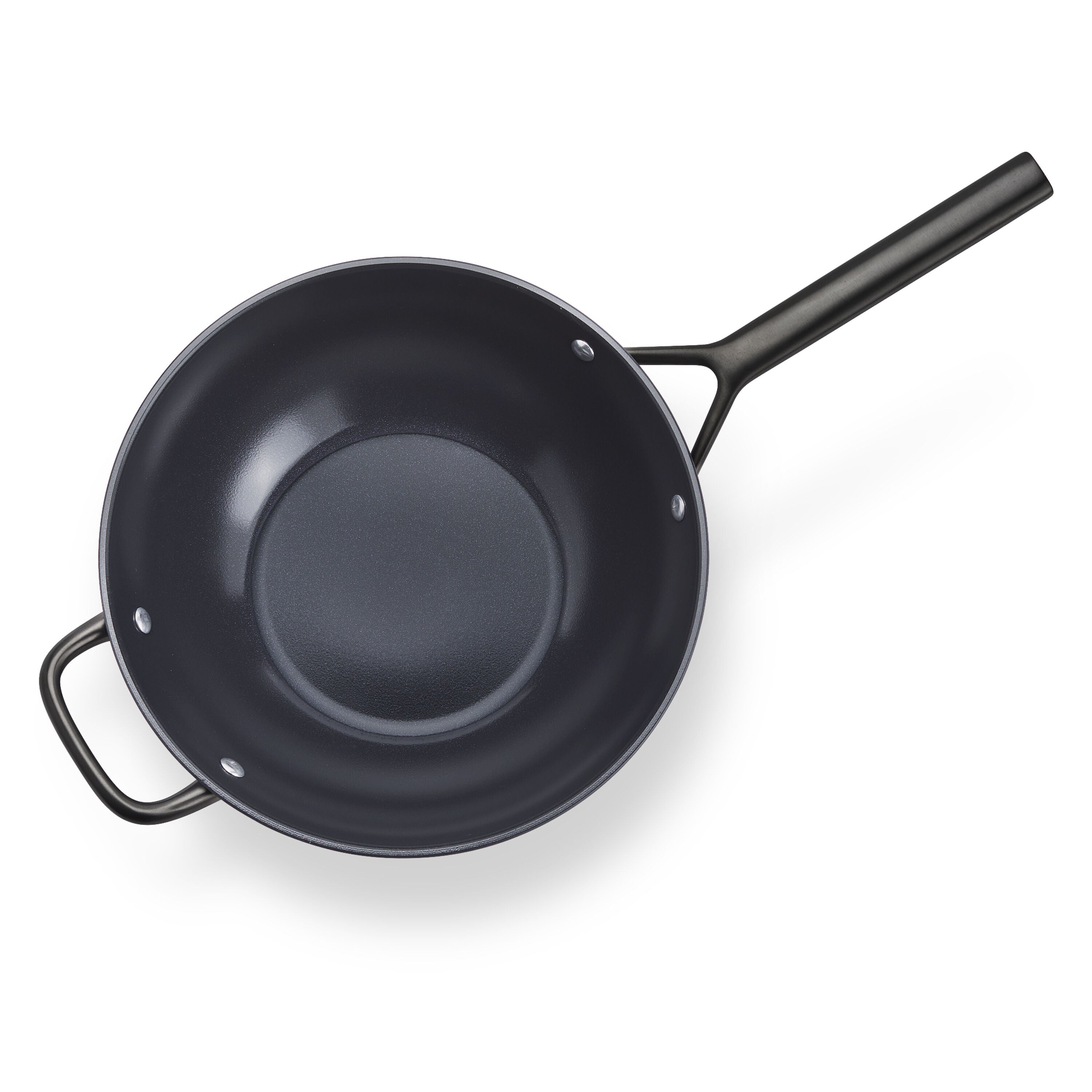 ZWILLING Milano 30cm Wok with Glass Lid - Black-DECOROLALA