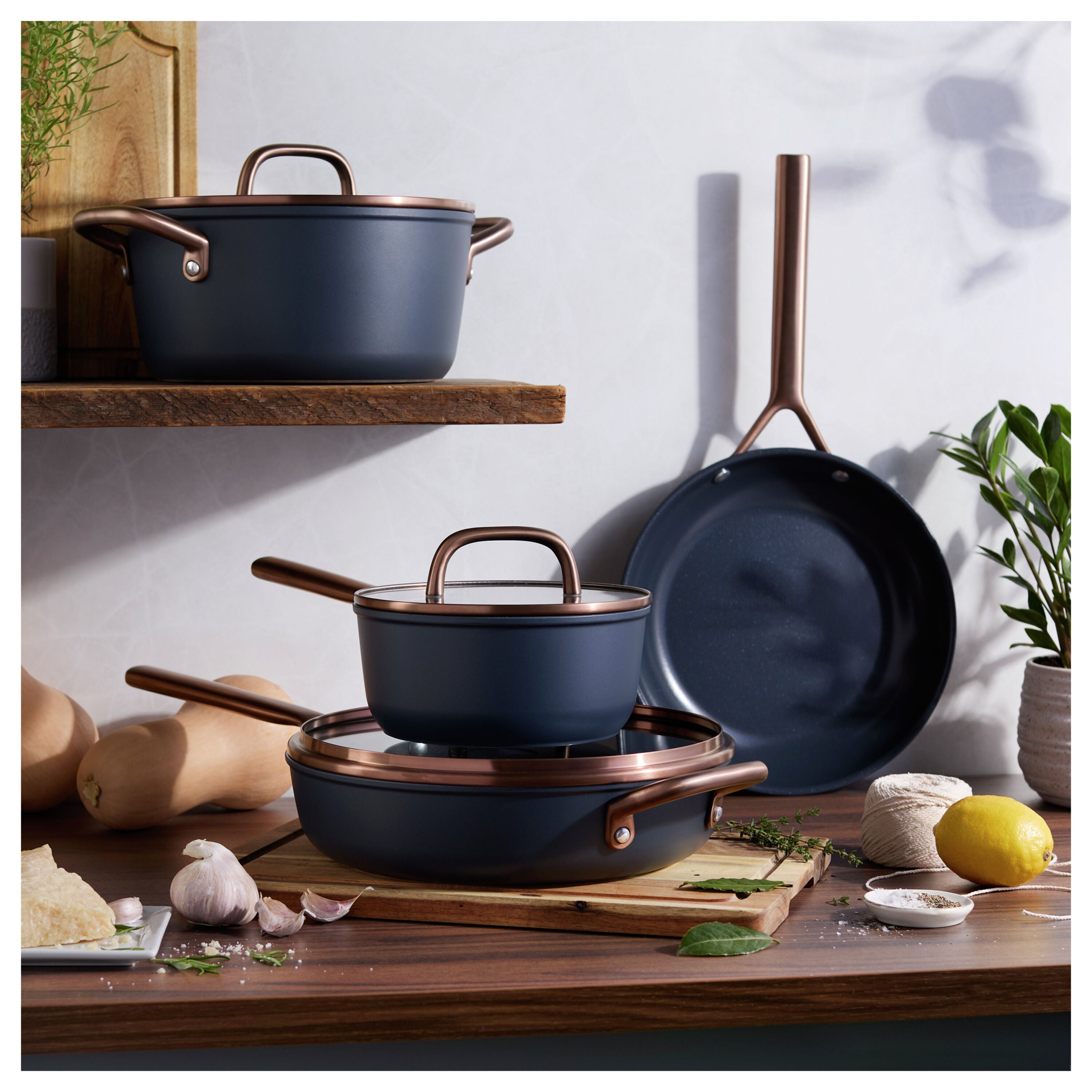 ZWILLING Milano 7 Piece Aluminum Cookware Set, Blue-n/a-DECOROLALA
