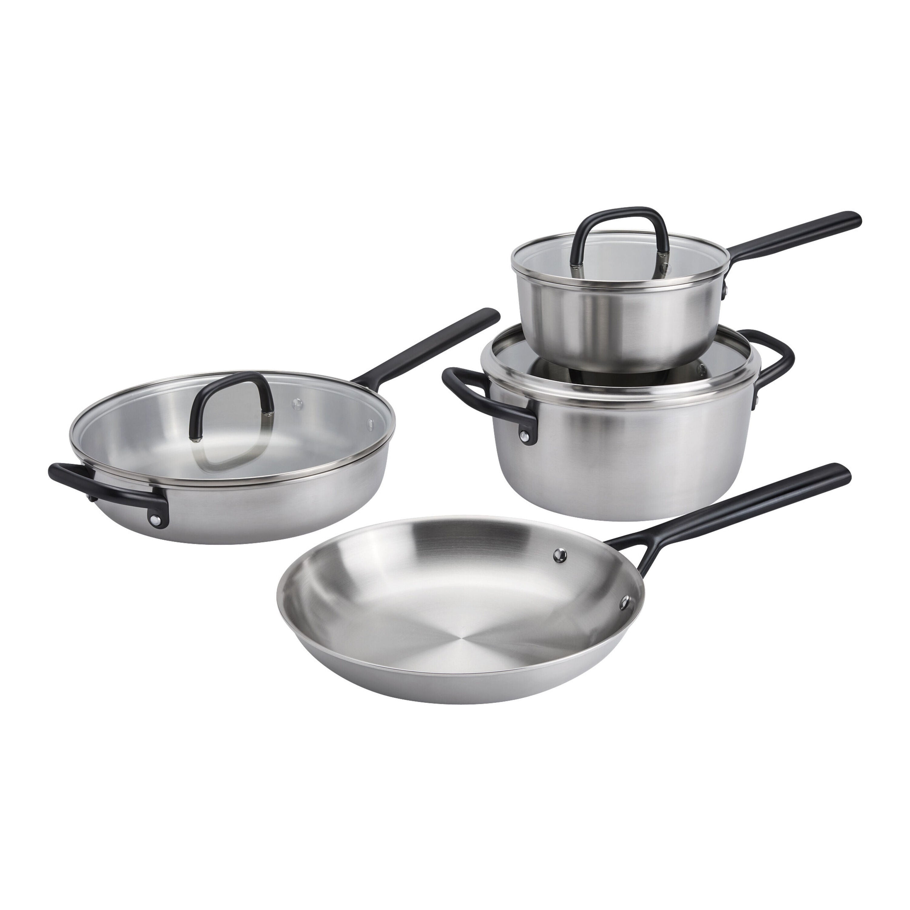ZWILLING Milano 7-Piece Stainless Steel Cookware Set-DECOROLALA