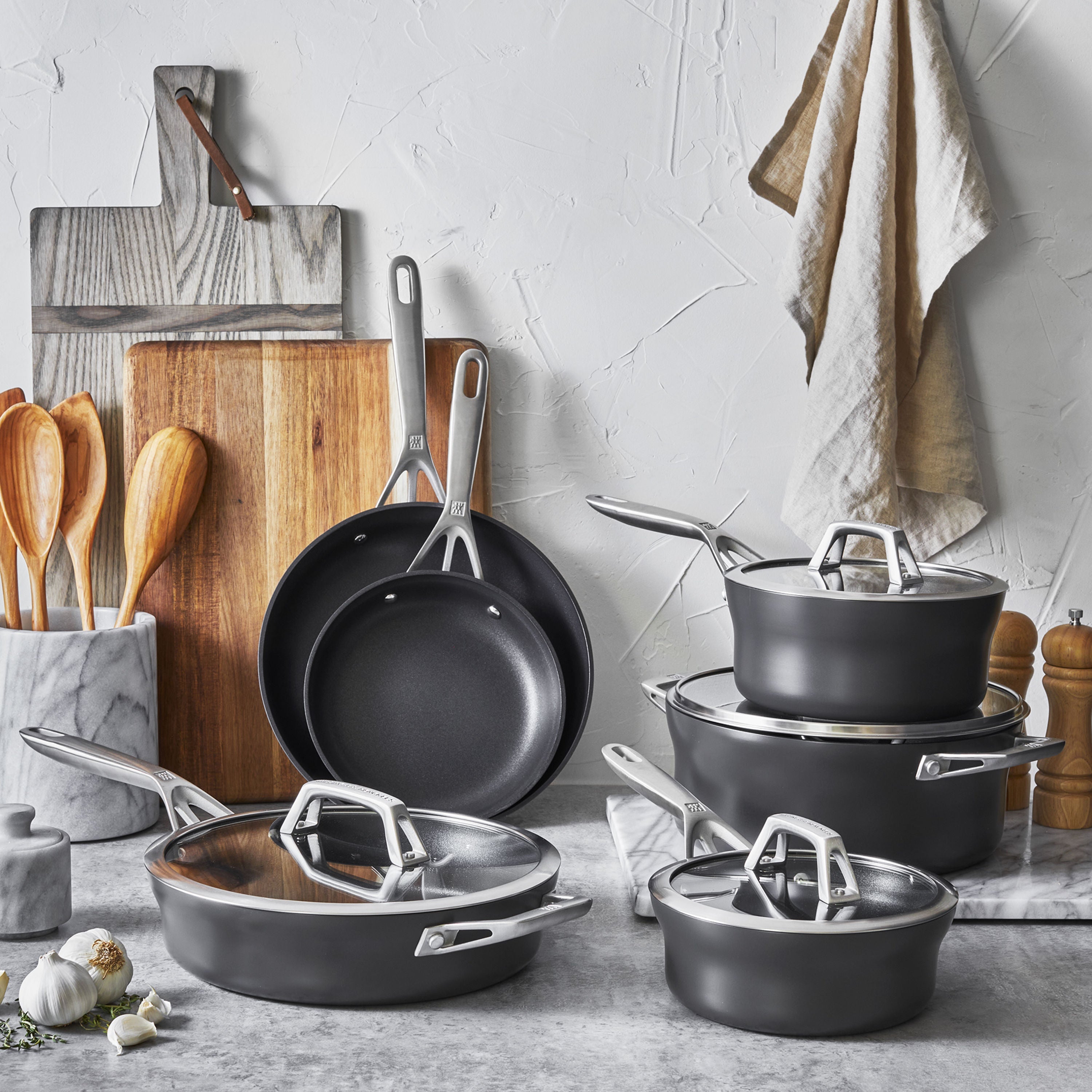 ZWILLING Motion 10 Piece Aluminum Cookware Set-Cookware Set-DECOROLALA