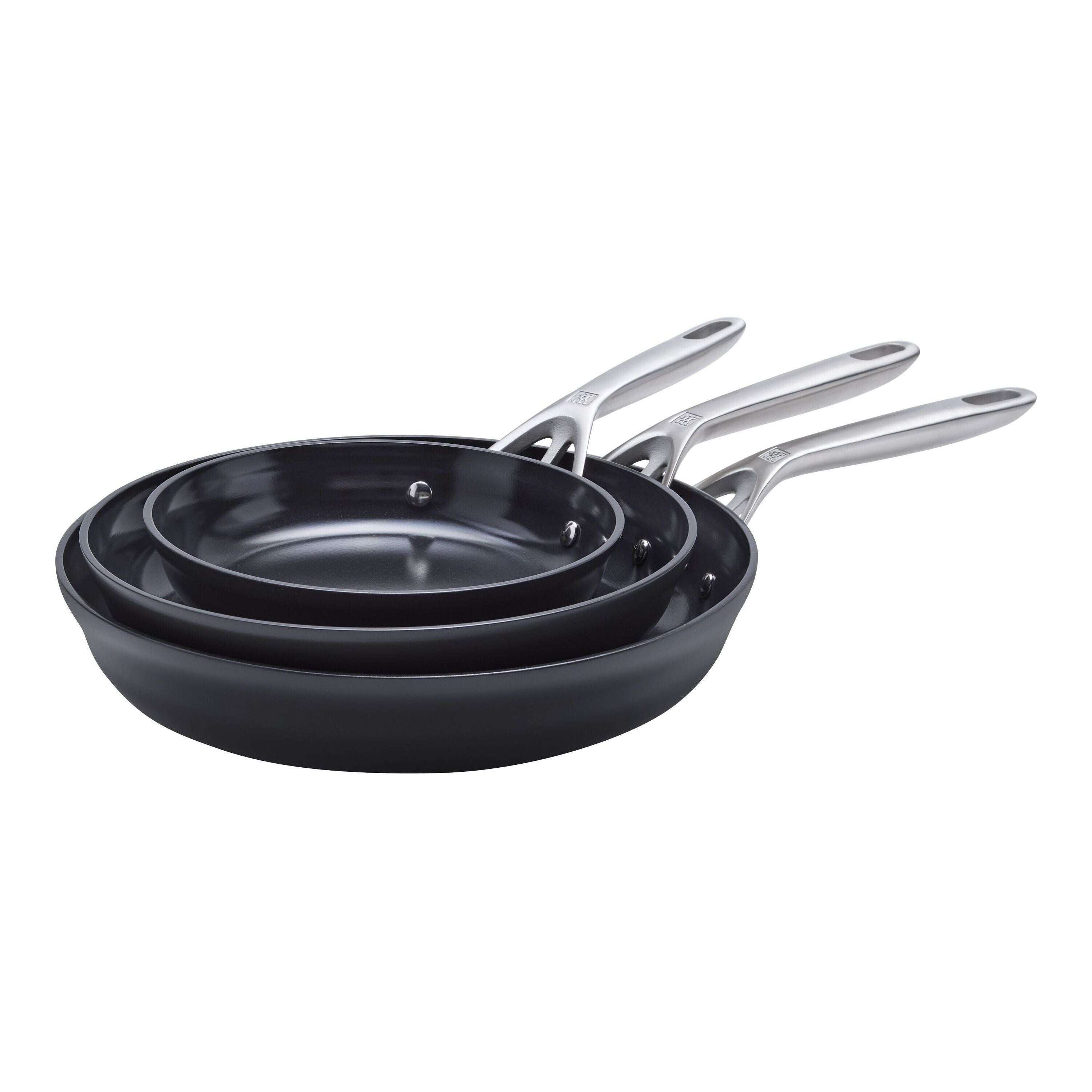 ZWILLING Motion Ceramic 3-Piece Frying Pan Set-DECOROLALA