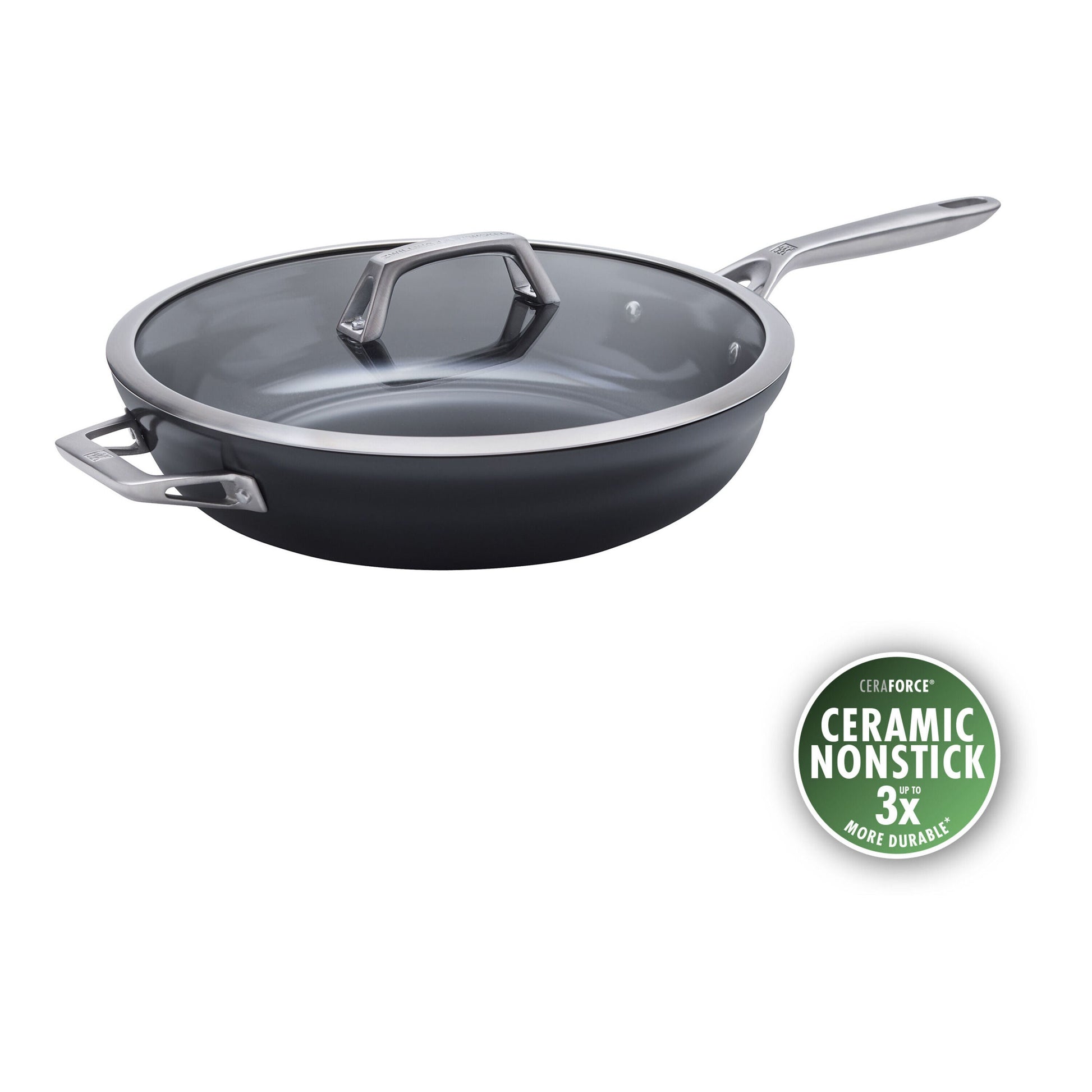 ZWILLING Motion Ceramic 33cm Saute Pan - Nonstick Lid-DECOROLALA