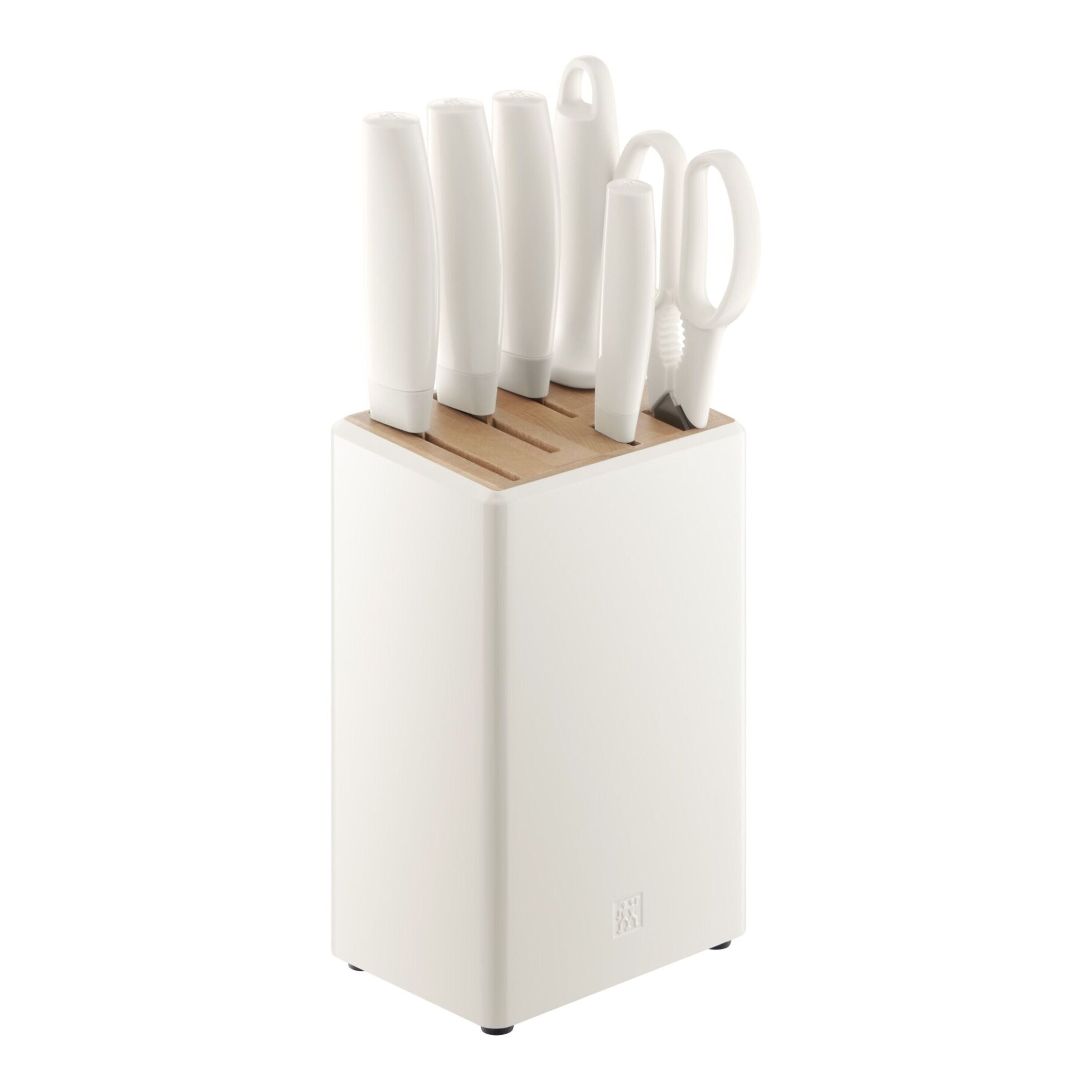 ZWILLING Now Pro 7 Piece, Knife Block Set, White-n/a-DECOROLALA