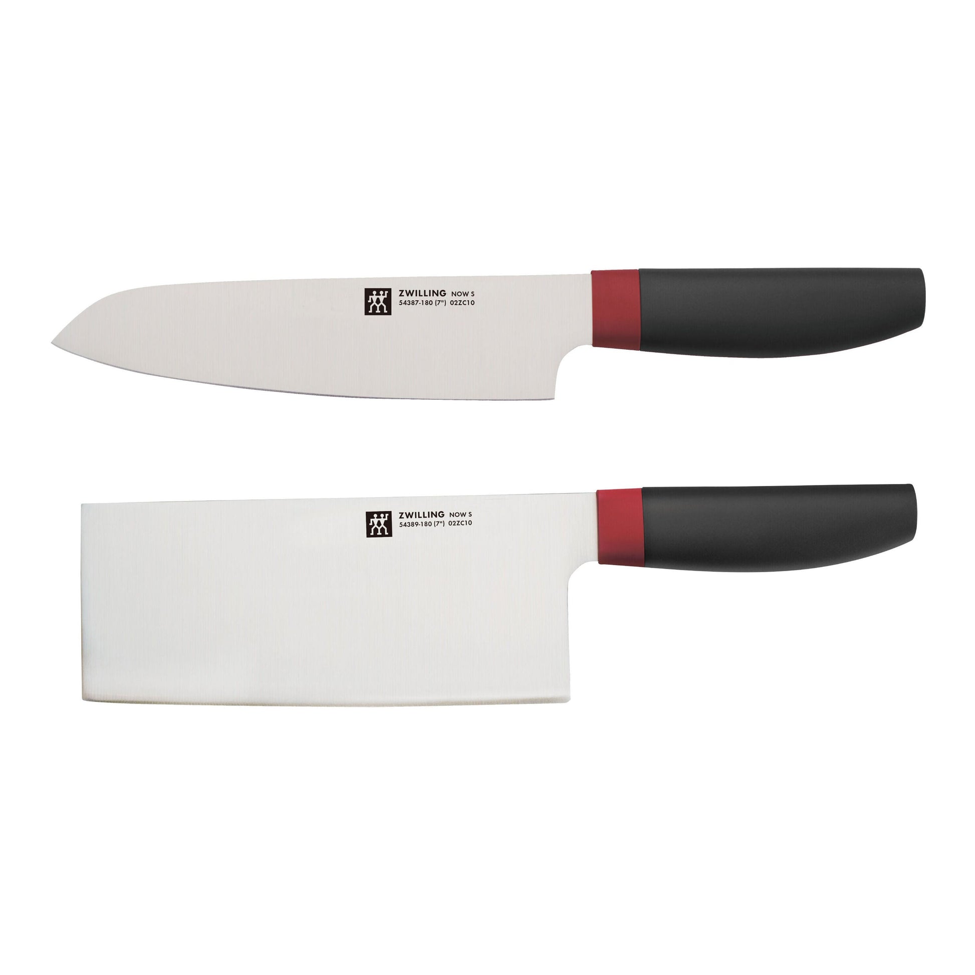 ZWILLING Now S 2 Piece, Knife Set, Red-Black-Knife Set-DECOROLALA