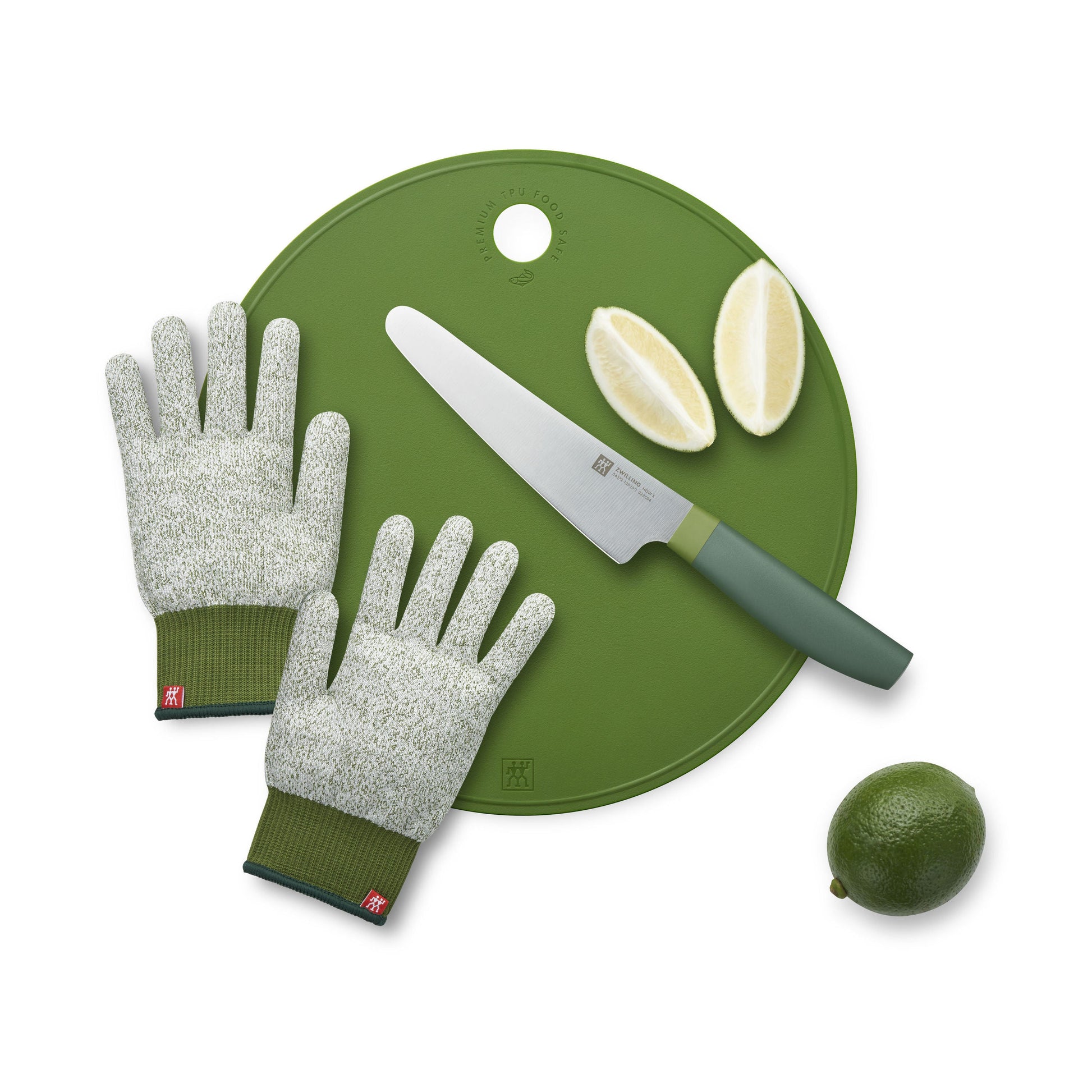 ZWILLING Now S 3 Piece Knife Set, Lime-Green-n/a-DECOROLALA