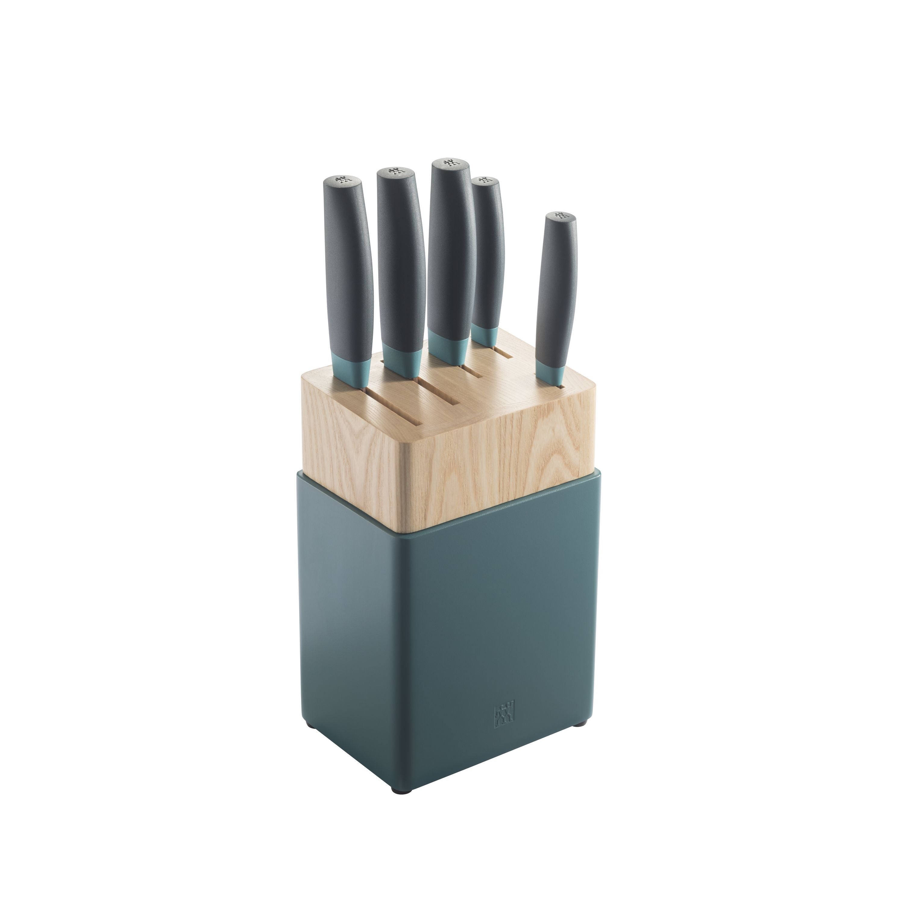ZWILLING Now S 6 Piece Knife Block Set, Blueberry-Knife Set-DECOROLALA