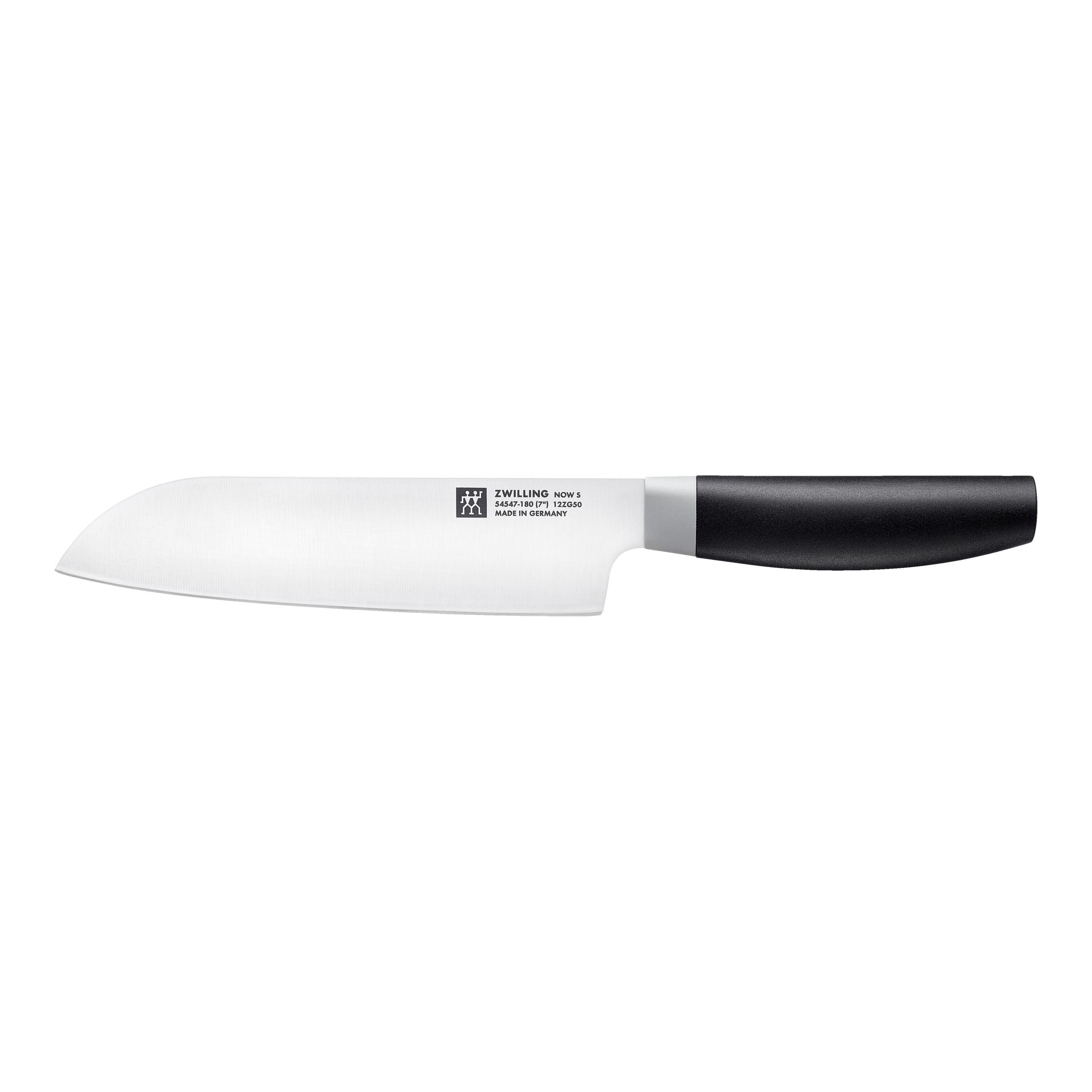 ZWILLING Now S 7 inch Santoku, Black (Visual Imperfections - B Stock)-Santoku Knife-DECOROLALA