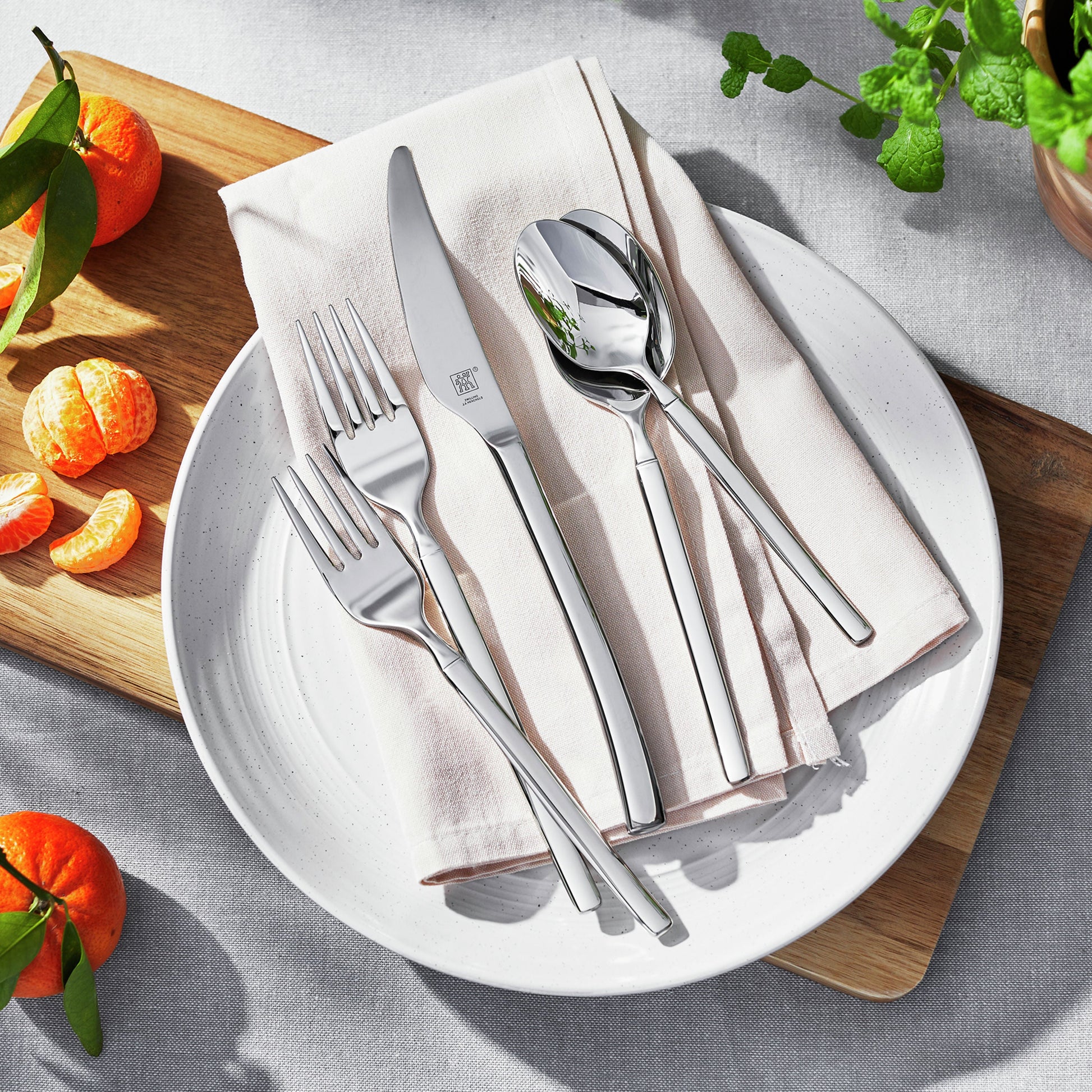 ZWILLING Opus 20pc Flatware Set - Polished Stainless-Flatware Set-DECOROLALA