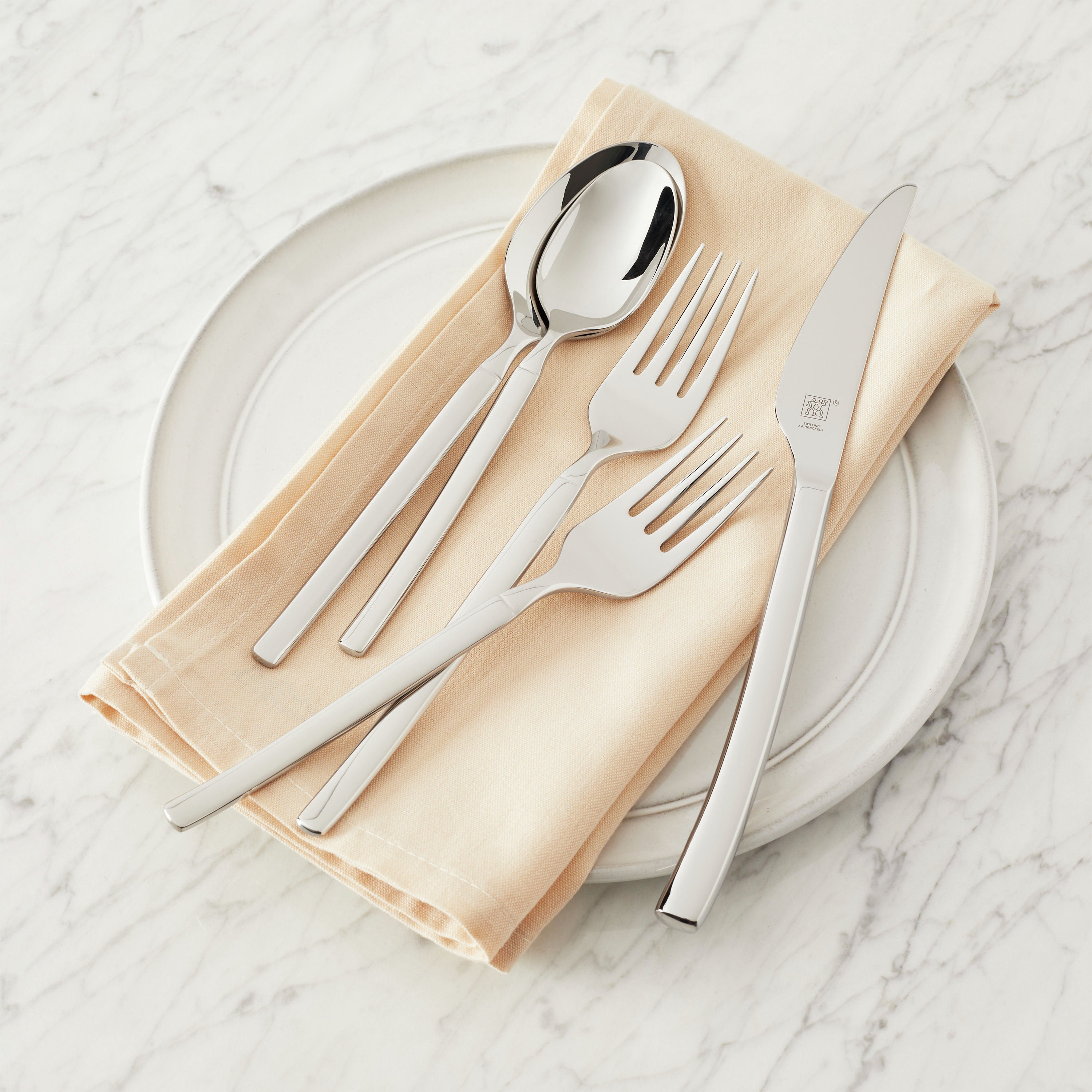 ZWILLING Opus 20pc Flatware Set - Polished Stainless-Flatware Set-DECOROLALA
