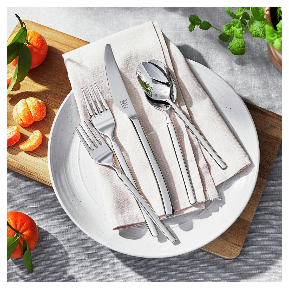 ZWILLING Opus 45pc Flatware Set Polished-Flatware Sets-DECOROLALA