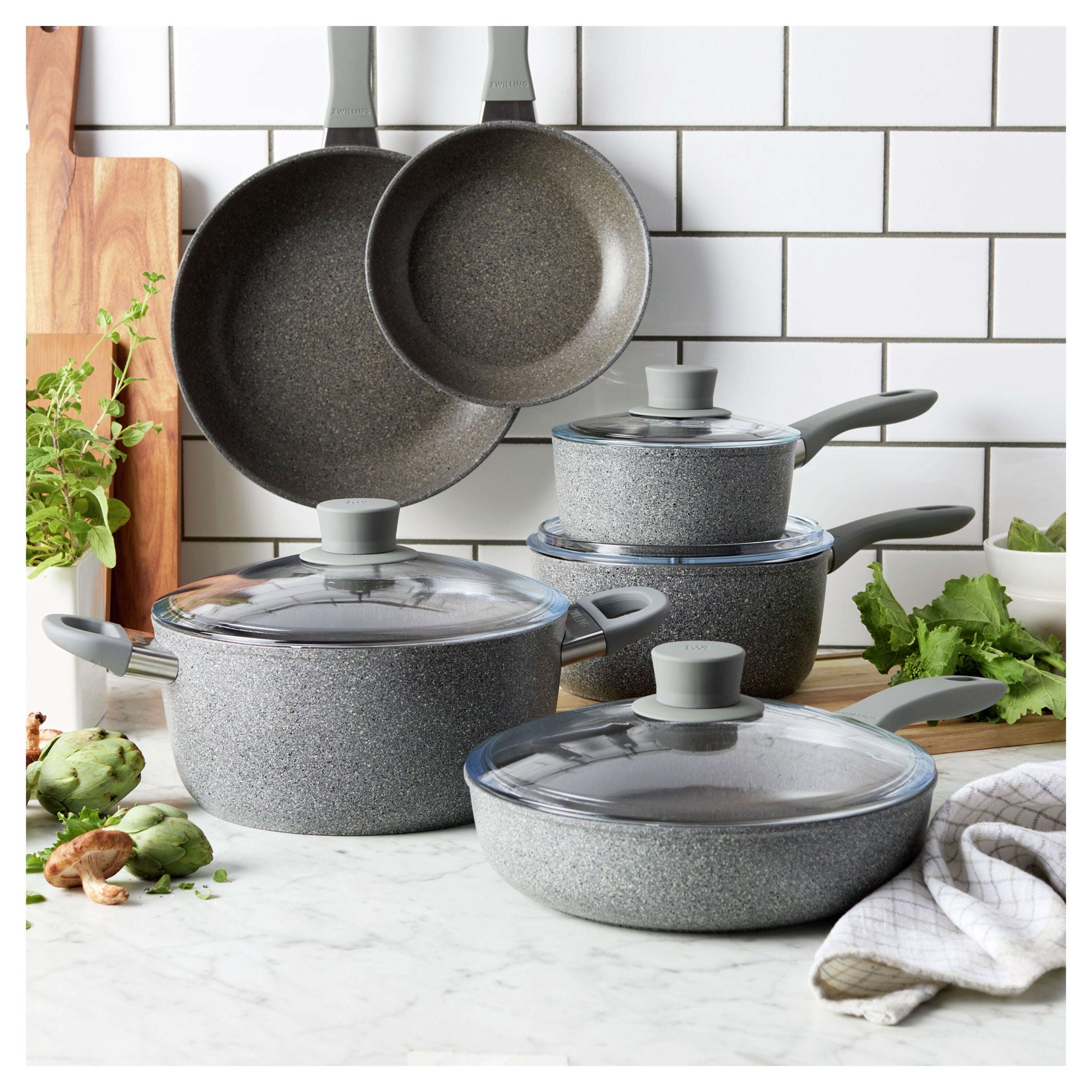 ZWILLING Parma Plus 10 Piece Aluminum Cookware Set-Cookware Set-DECOROLALA