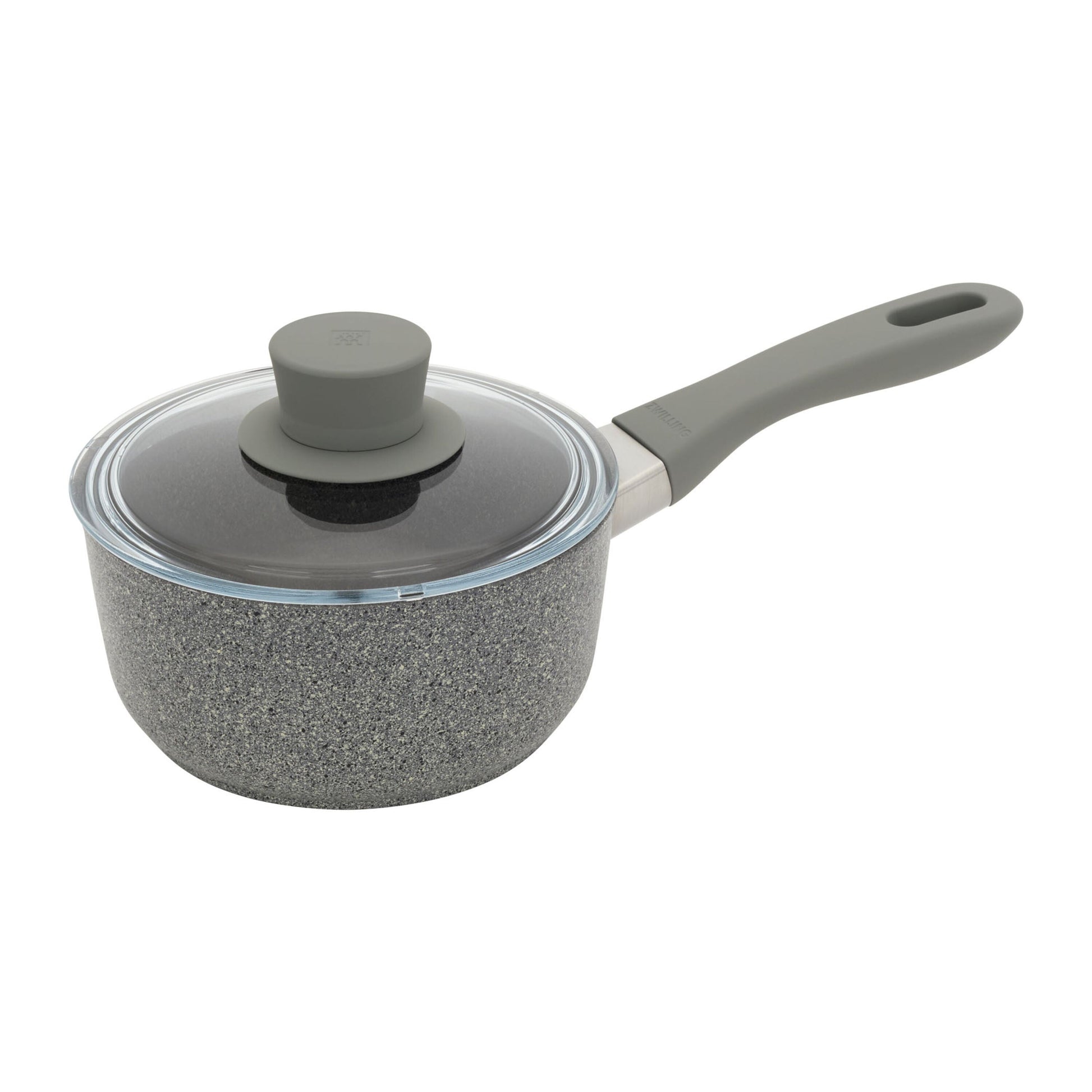 ZWILLING Parma Plus Aluminum Round Sauce Pan With Lid, Grey-Saucepan-DECOROLALA