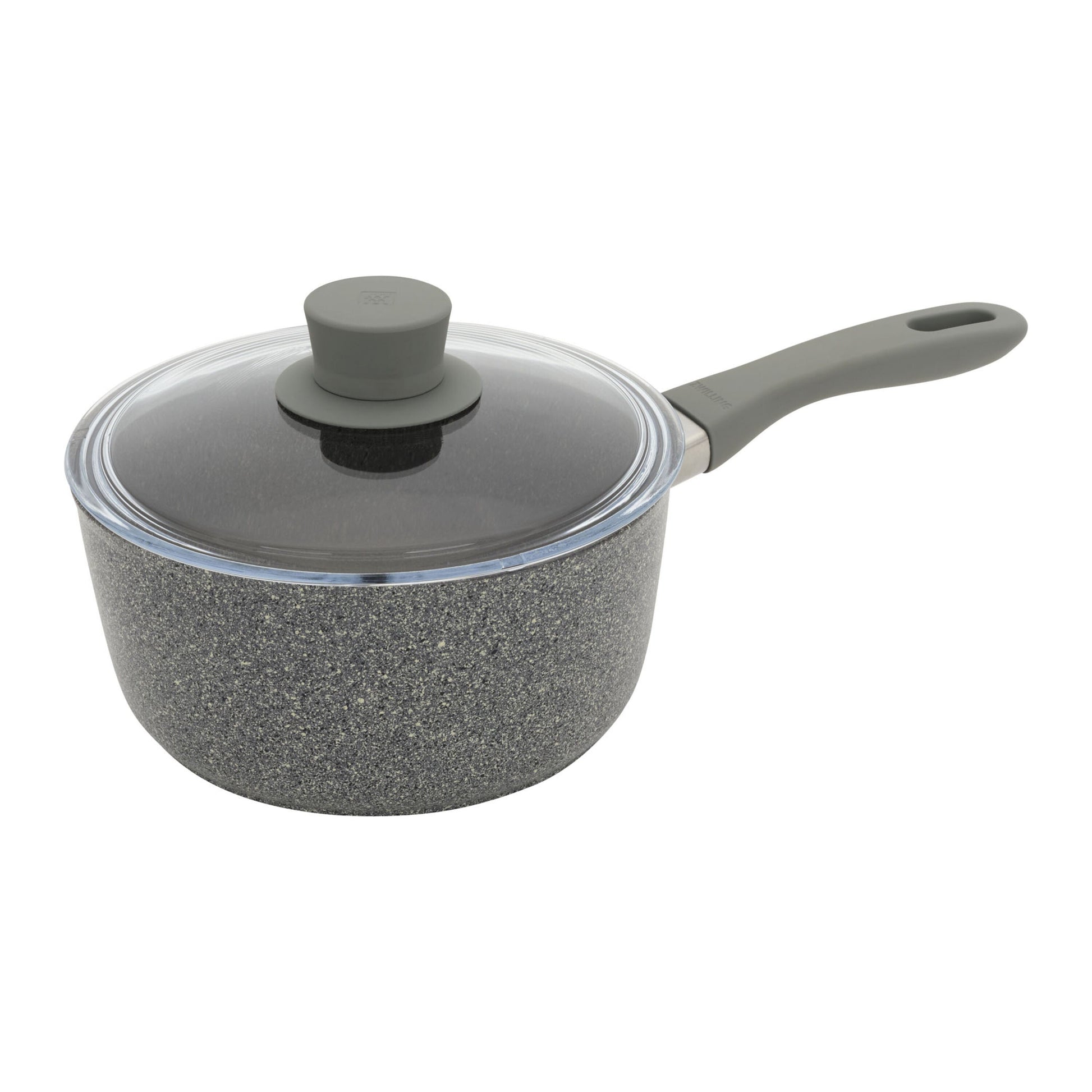 ZWILLING Parma Plus Aluminum Round Sauce Pan With Lid, Grey-Saucepan-DECOROLALA