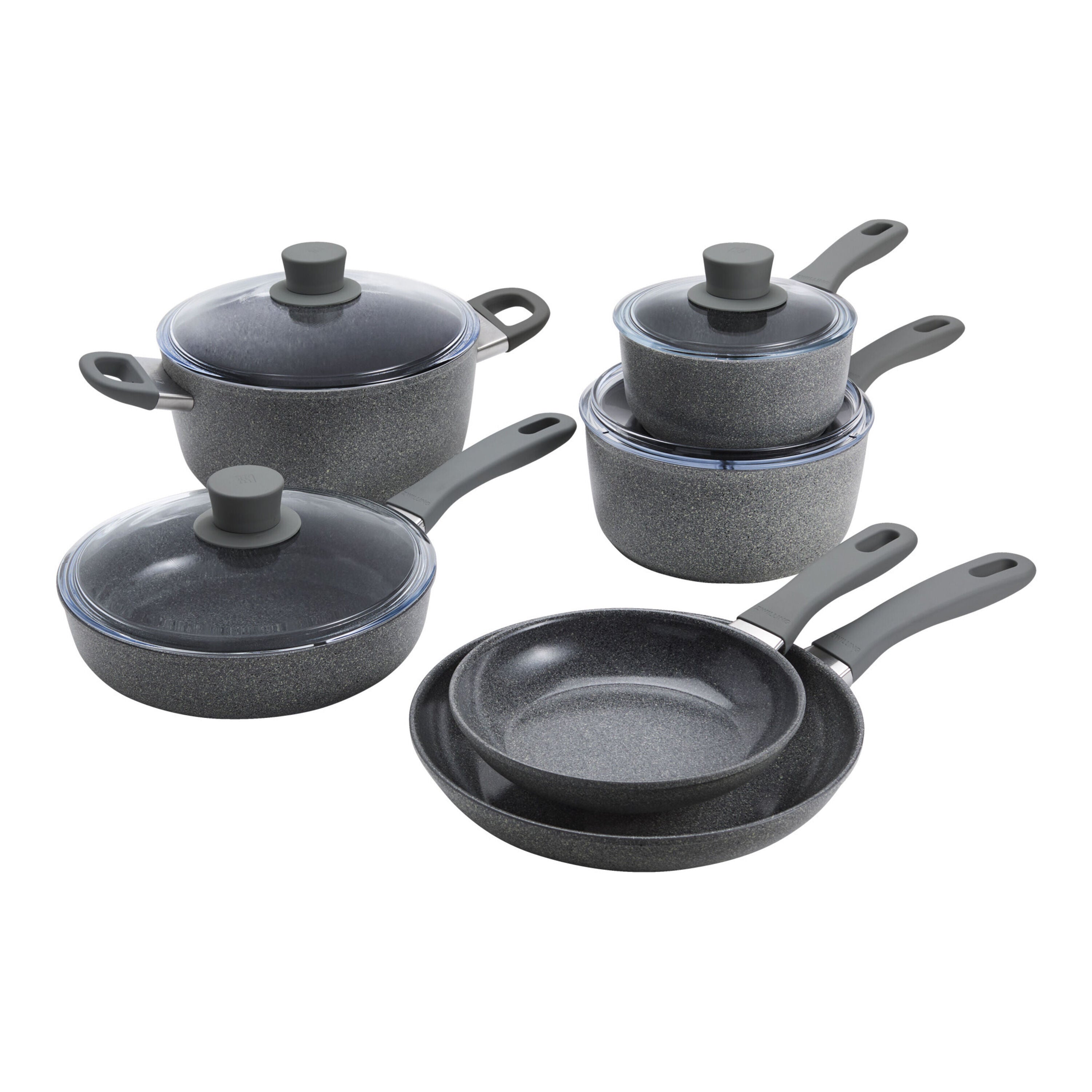 ZWILLING Parma Plus Ceramic 10 Piece Aluminum Cookware Set-Cookware Set-DECOROLALA