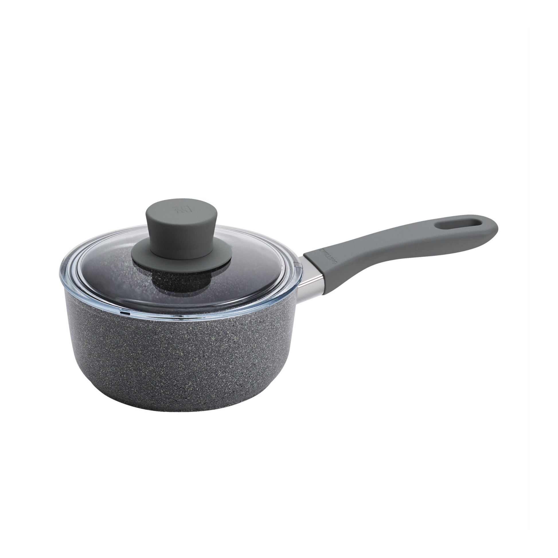 ZWILLING Parma Plus Ceramic 1.4 L Aluminum Round Sauce Pan With Lid, Grey-Saucepan-DECOROLALA
