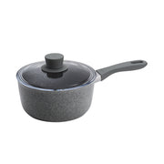 ZWILLING Parma Plus Ceramic 2.75 L Aluminum Round Sauce Pan With Lid, Grey-Saucepan-DECOROLALA