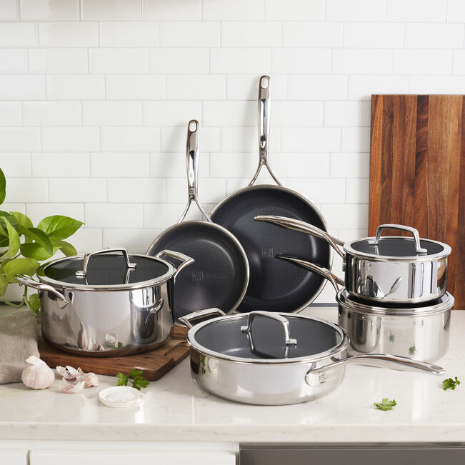 ZWILLING Peak 10-Piece Stainless Steel Cookware-Cookware-DECOROLALA