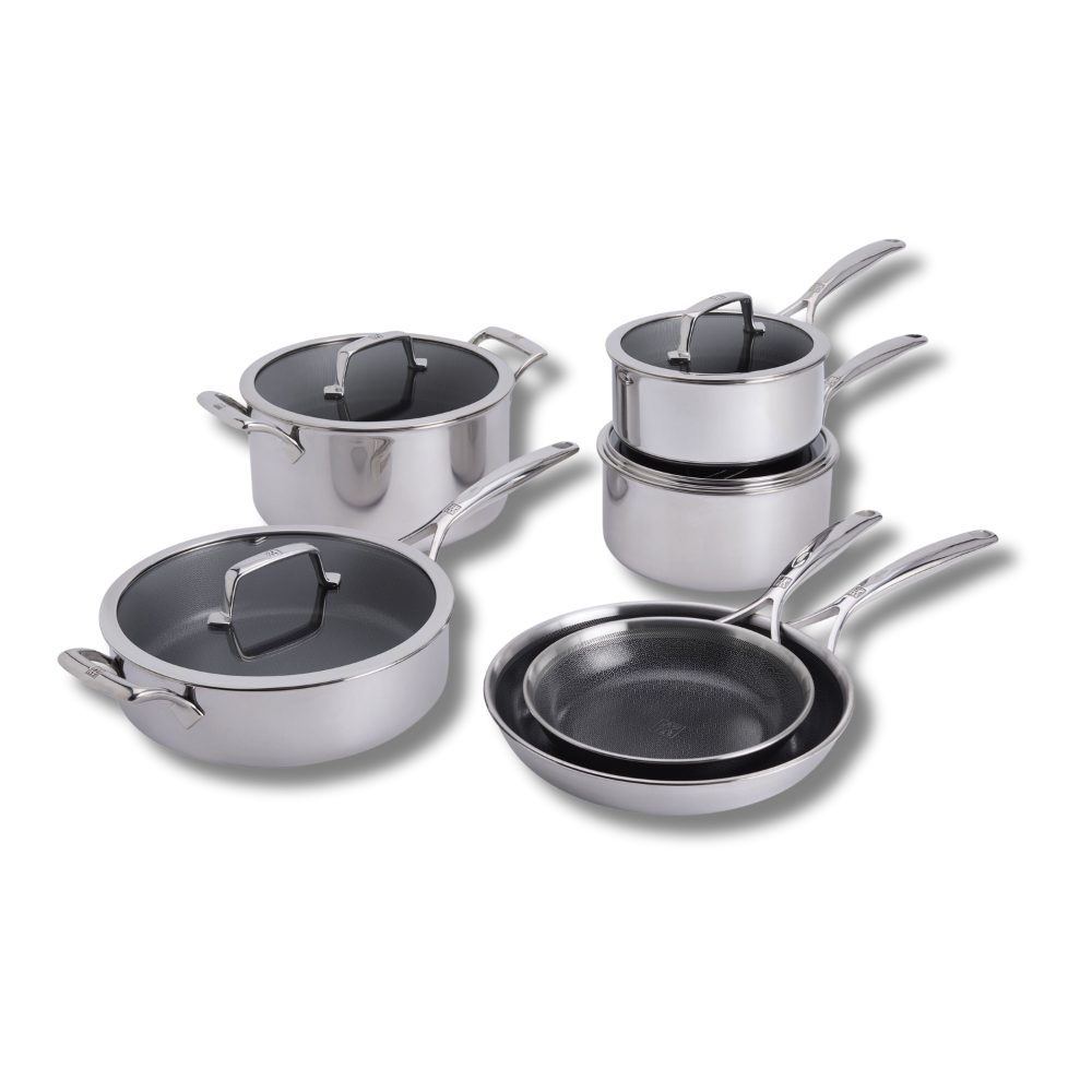 ZWILLING Peak 10-Piece Stainless Steel Cookware-Cookware-DECOROLALA