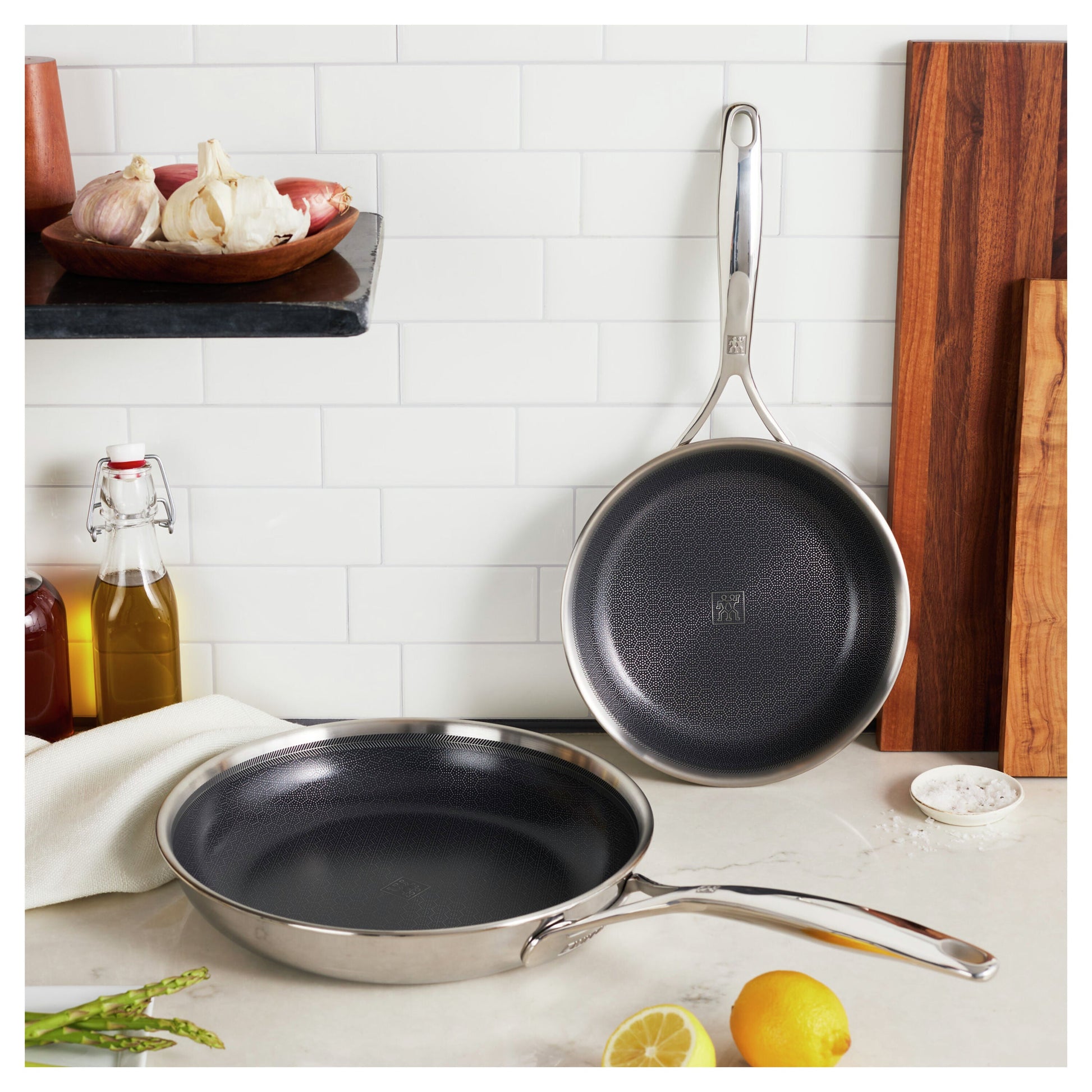 ZWILLING Peak Fry Pan Set 20/26cm Stainless Steel-Cookware-DECOROLALA