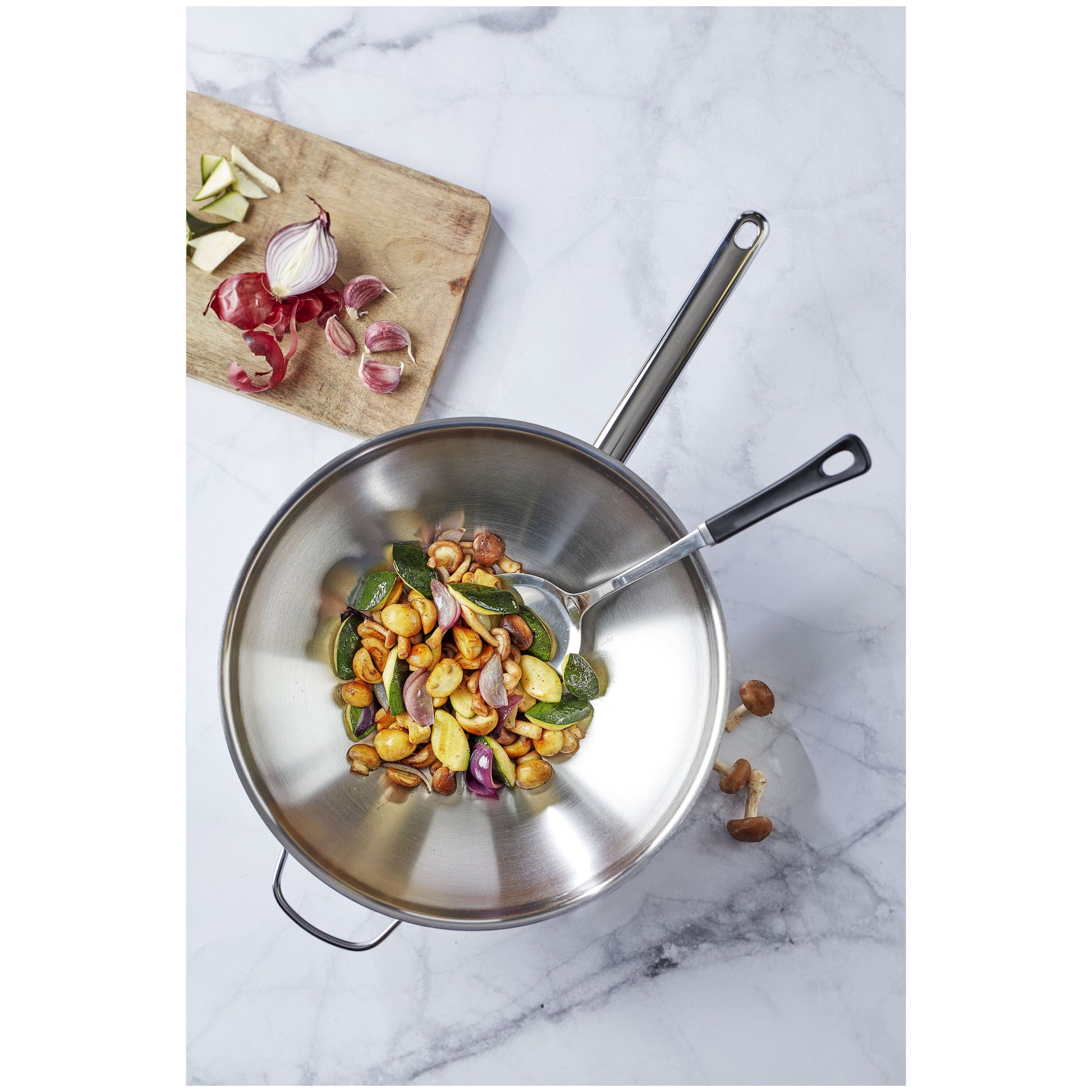ZWILLING Plus 32cm Wok 18/10 Stainless Steel-Wok-DECOROLALA